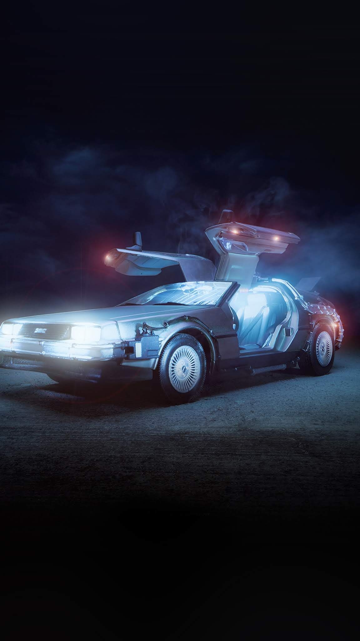 DeLorean DMC-12, iPhone wallpapers, Cool backgrounds, Time machine, 1160x2050 HD Phone