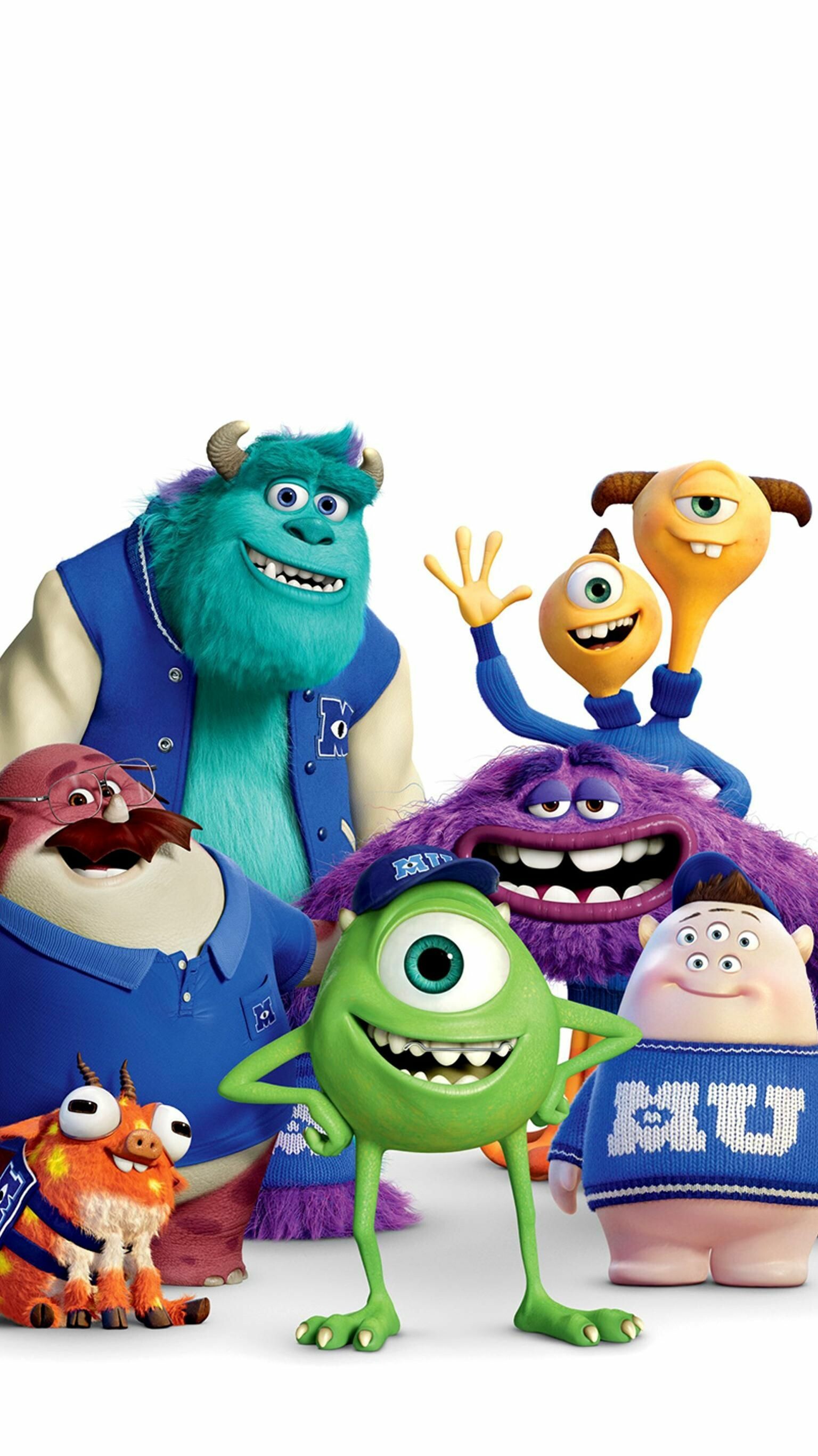 Monsters, Inc., cute monsters university, backgrounds, top, 1540x2740 HD Phone