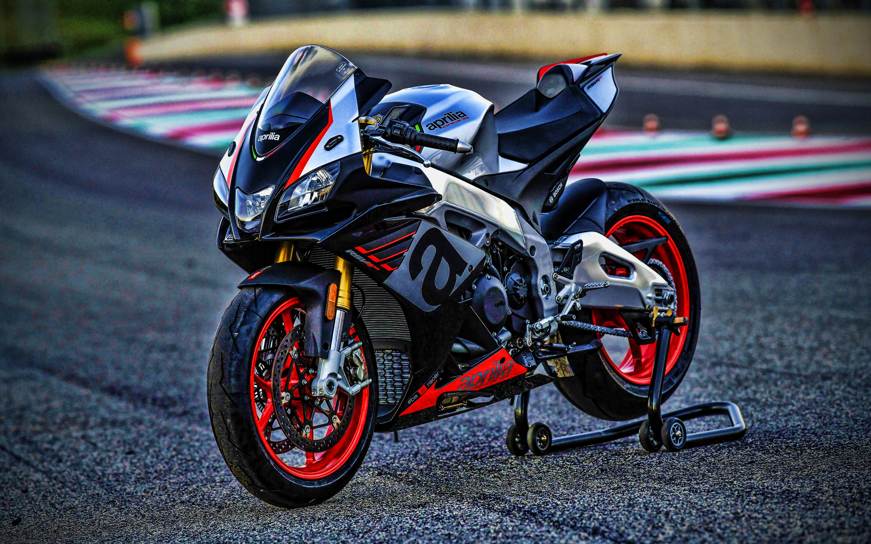 Aprilia RSV4, 2019 superbikes, HDR raceway, Speed demons, 2880x1800 HD Desktop