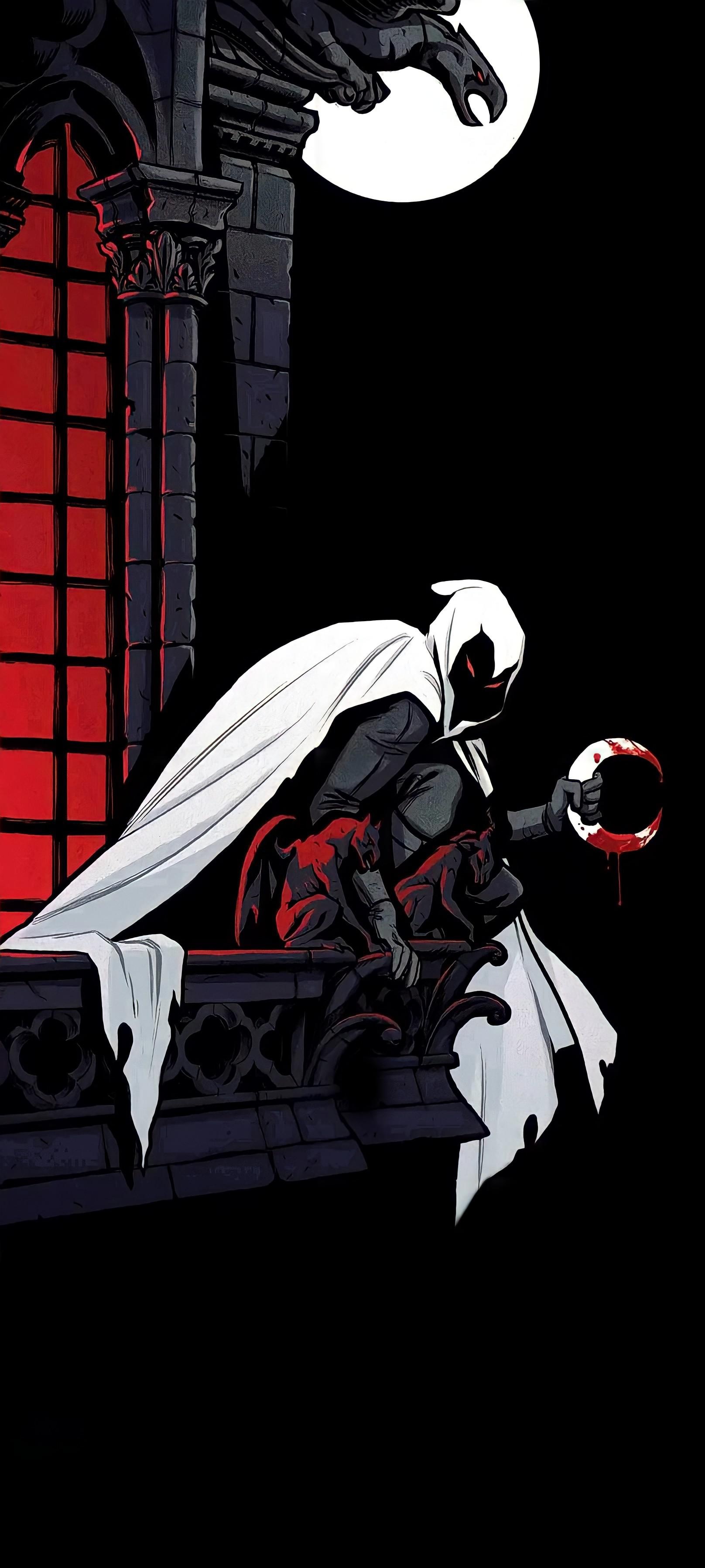 Moon Knight (TV Mini Series): The character created by writer Doug Moench and artist Don Perlin. 1620x3600 HD Background.
