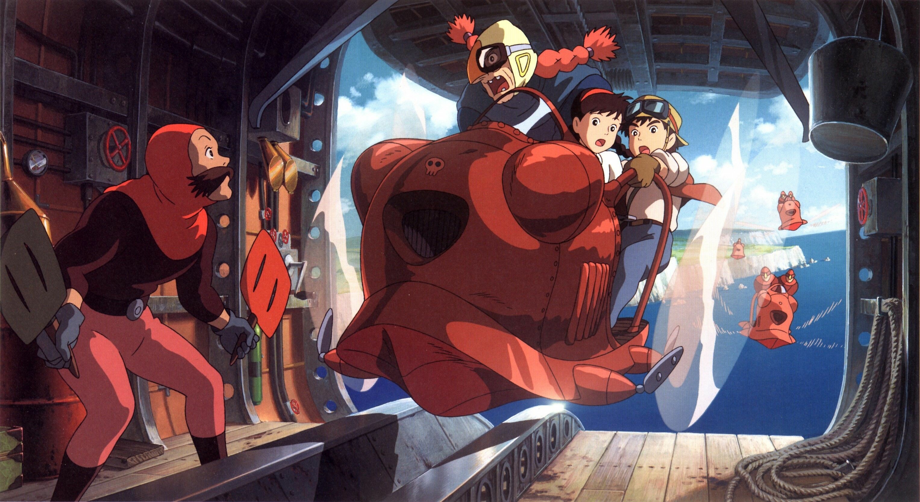 Laputa: Castle in the Sky: Animated film produced by Studio Ghibli, Tokuma Shoten. 3060x1670 HD Wallpaper.