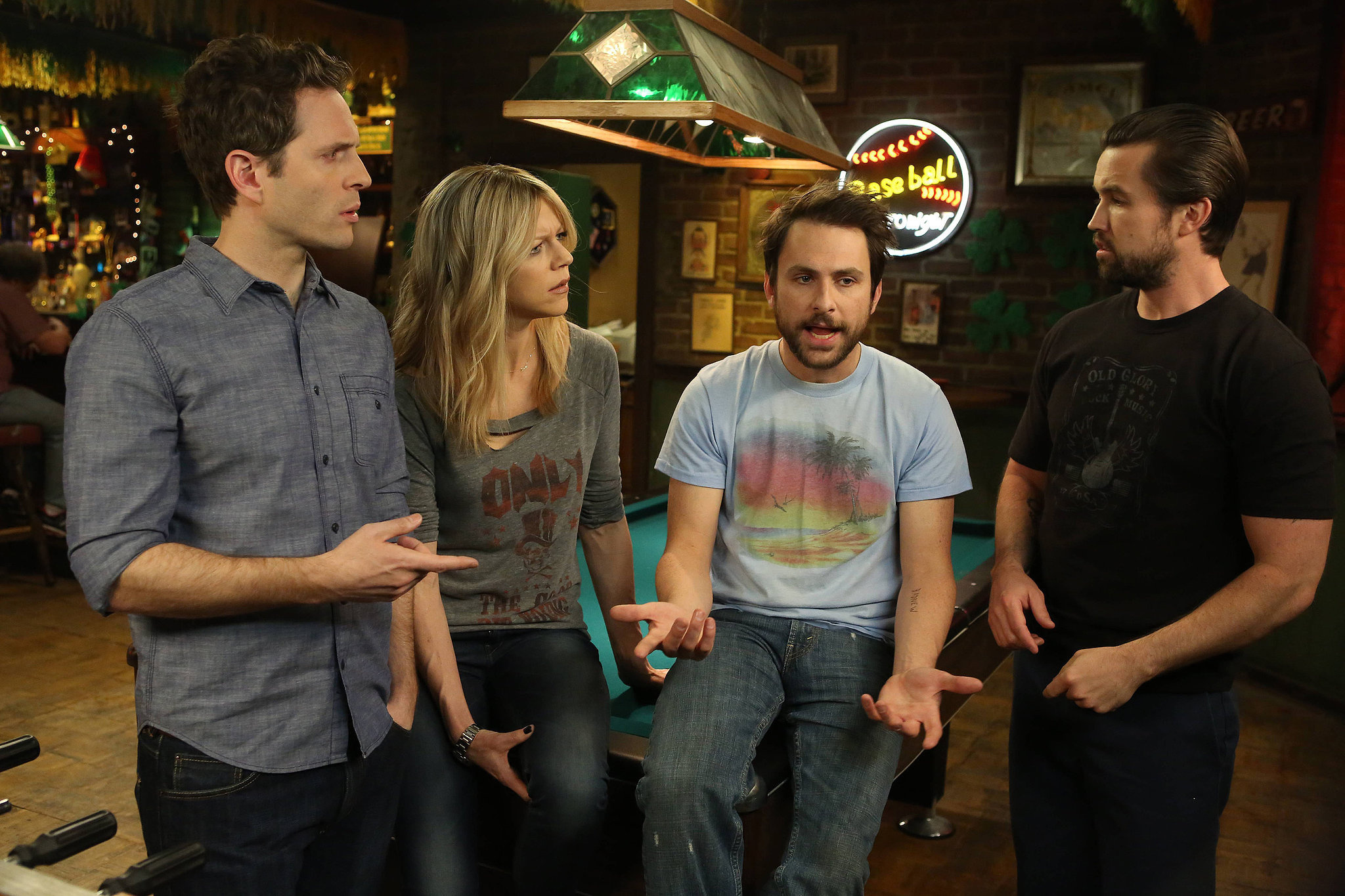 It's Always Sunny in Philadelphia (TV Series): Mac, Charlie, Dennis and Dee, Fictional characters, Sitcom. 2050x1370 HD Background.