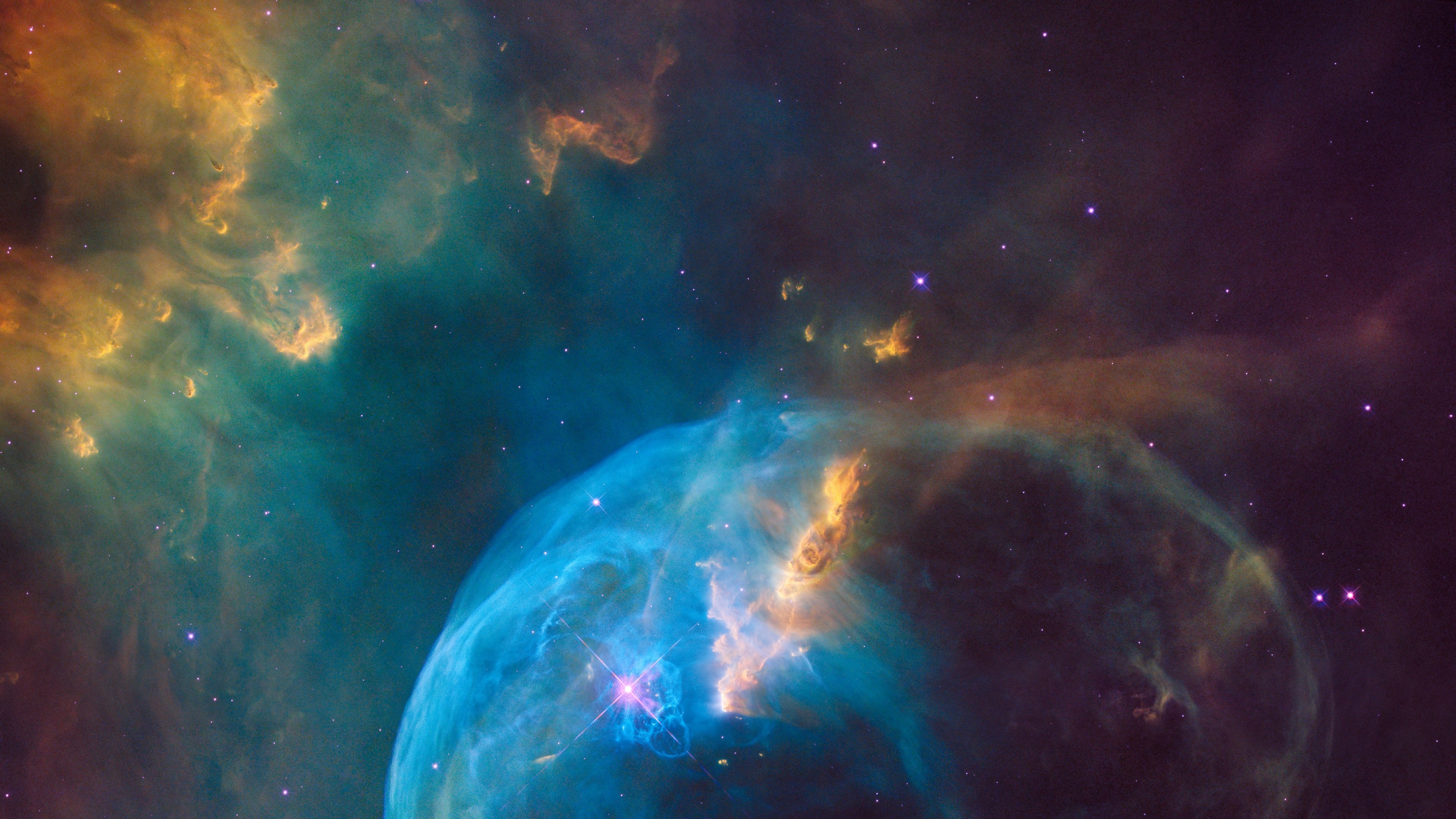 Hubble images, Nebula atmosphere, Deep space, Astronomical wonders, 3840x2160 4K Desktop