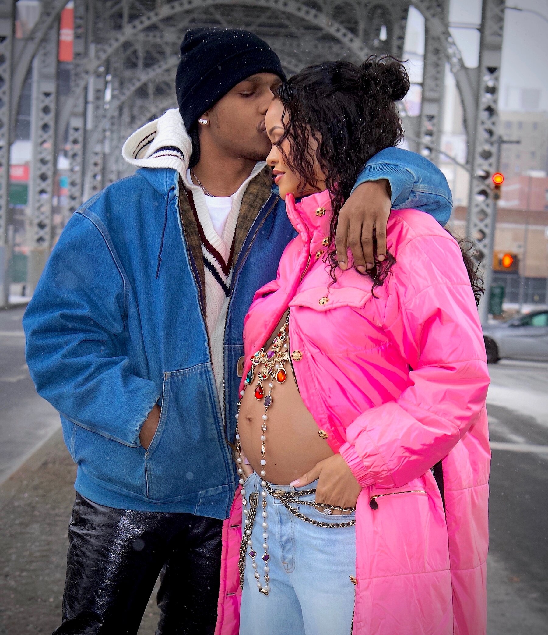 Rihanna and ASAP Rocky: Rocky's girlfriend, Parents-to-be. 1800x2090 HD Wallpaper.
