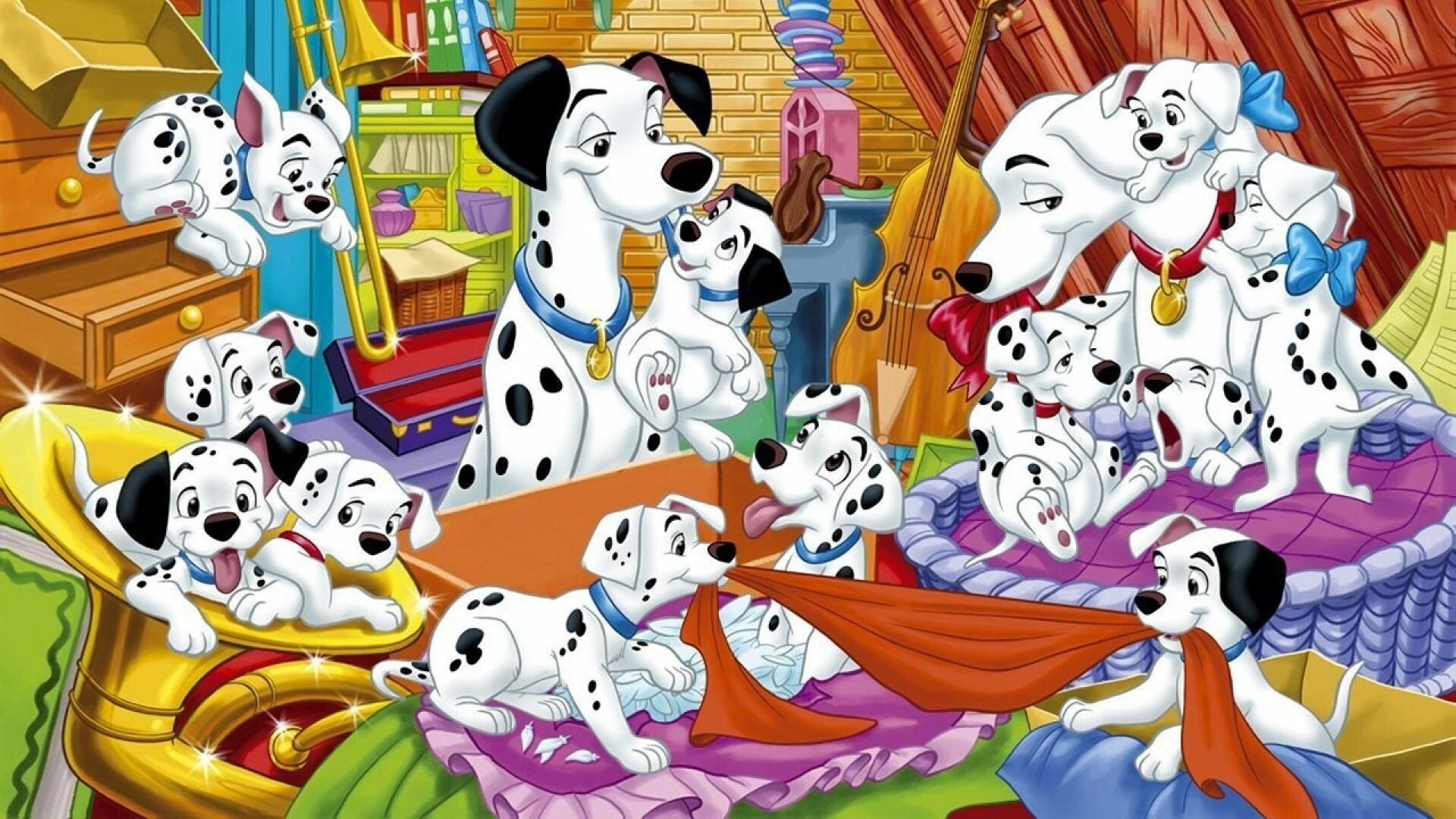 One Hundred and One Dalmatians: Based on the 1956 novel by Dodie Smith. 1920x1080 Full HD Wallpaper.