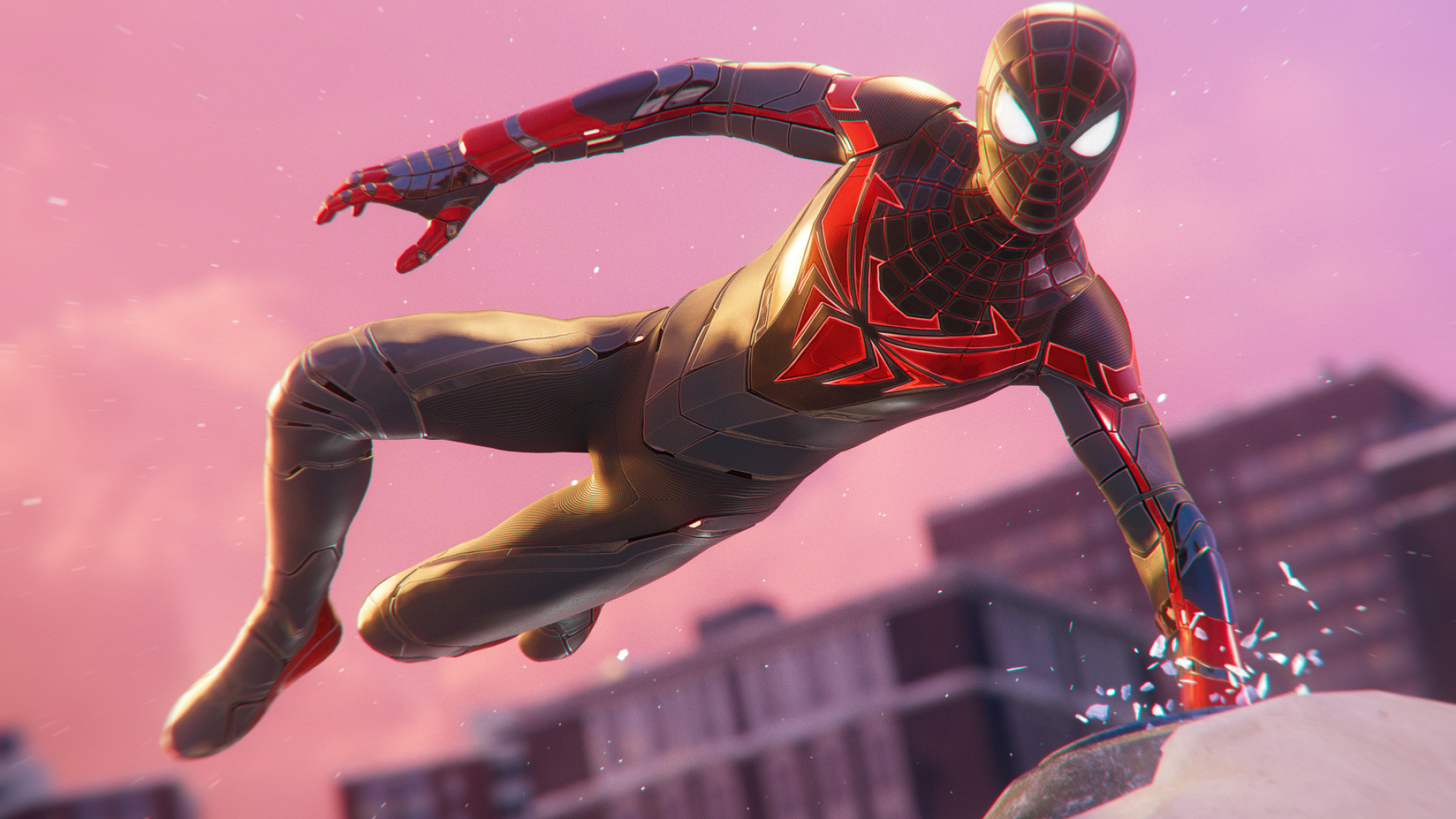 Iron Spider, Marvel's Spider-Man, Miles Morales, New Advanced Tech Suit, 1920x1080 Full HD Desktop
