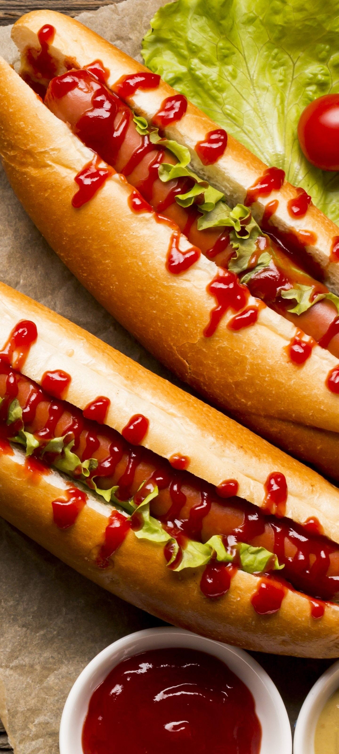 Satisfying snack, Street food delight, Hot dog craving, Fast food treat, 1440x3200 HD Phone