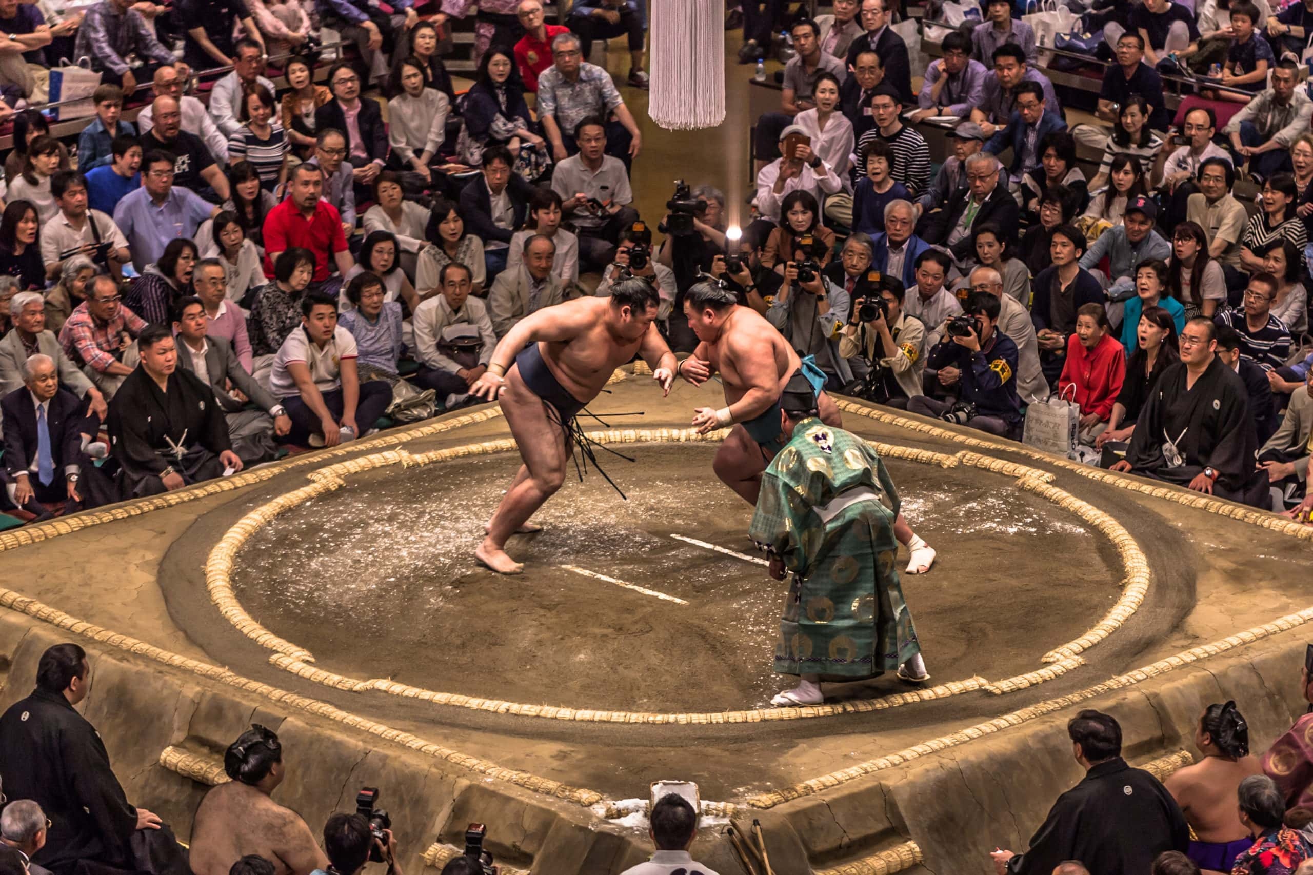 Sumo: Honbasho, The official tournament for sumo wrestling in Japan. 2560x1710 HD Background.