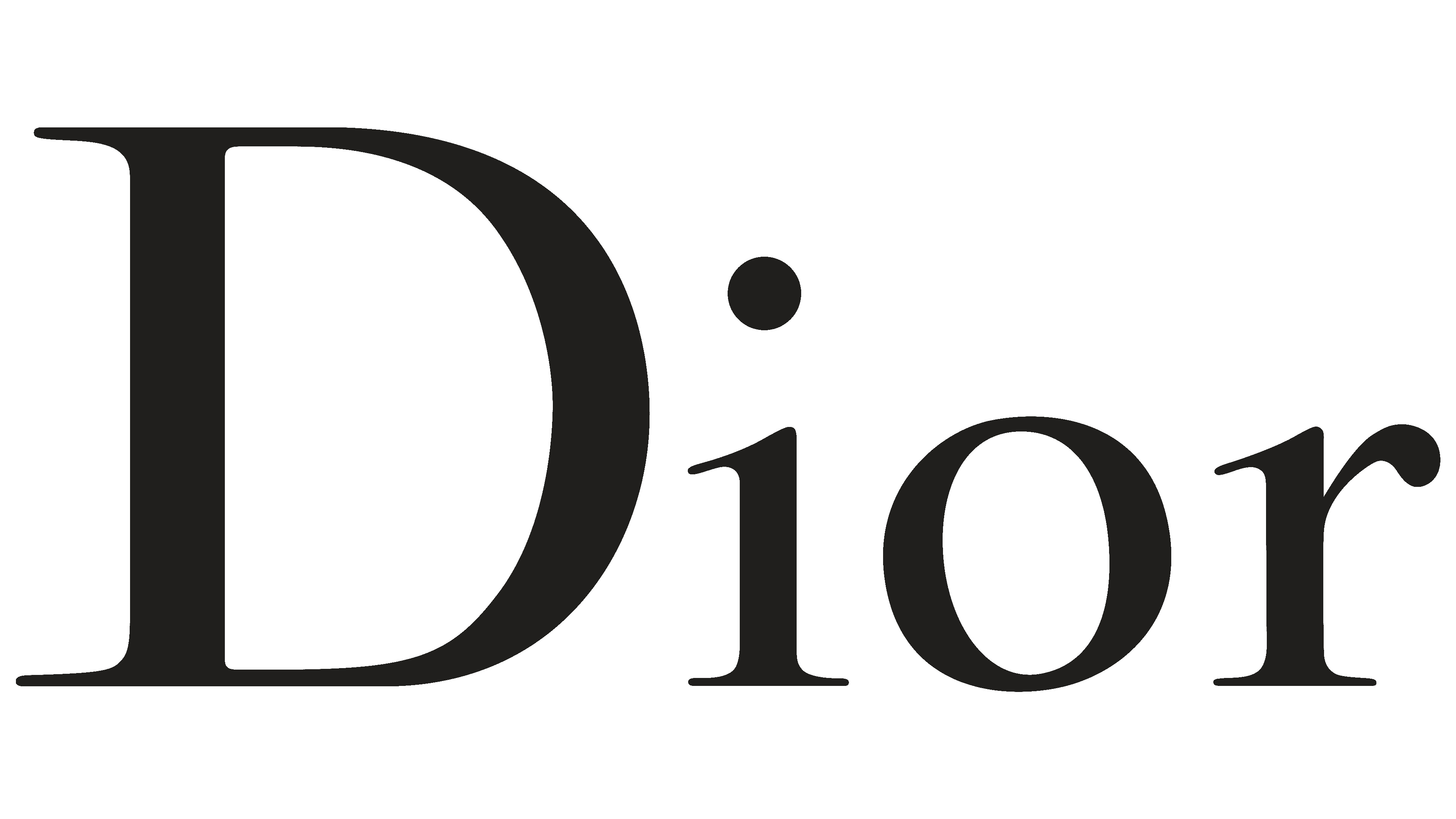 Dior: The name of its creator immortalized on the logo of the luxury brand, Logotype. 3840x2160 4K Wallpaper.