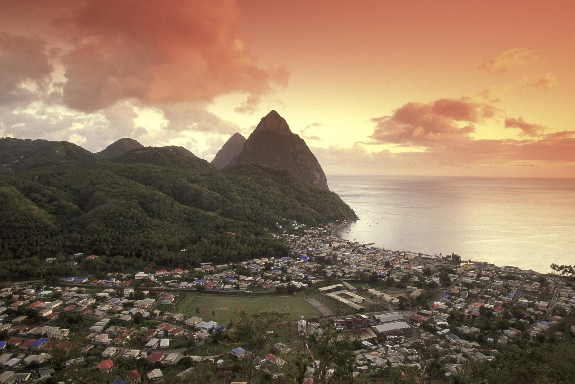 The Pitons, St. Lucia, Wallpapers, 2000x1340 HD Desktop