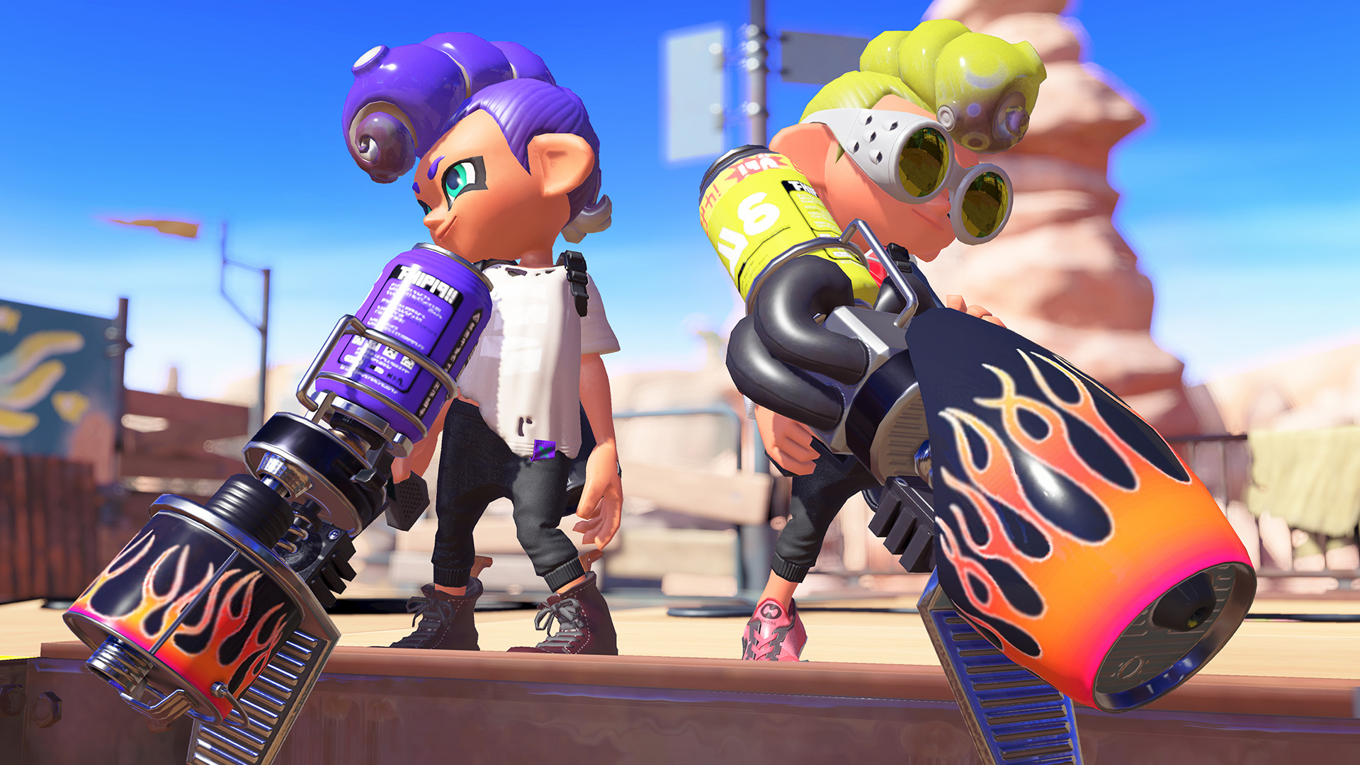 Splatoon 3: A game for Nintendo Switch, Producer: Hisashi Nogami. 1920x1080 Full HD Wallpaper.