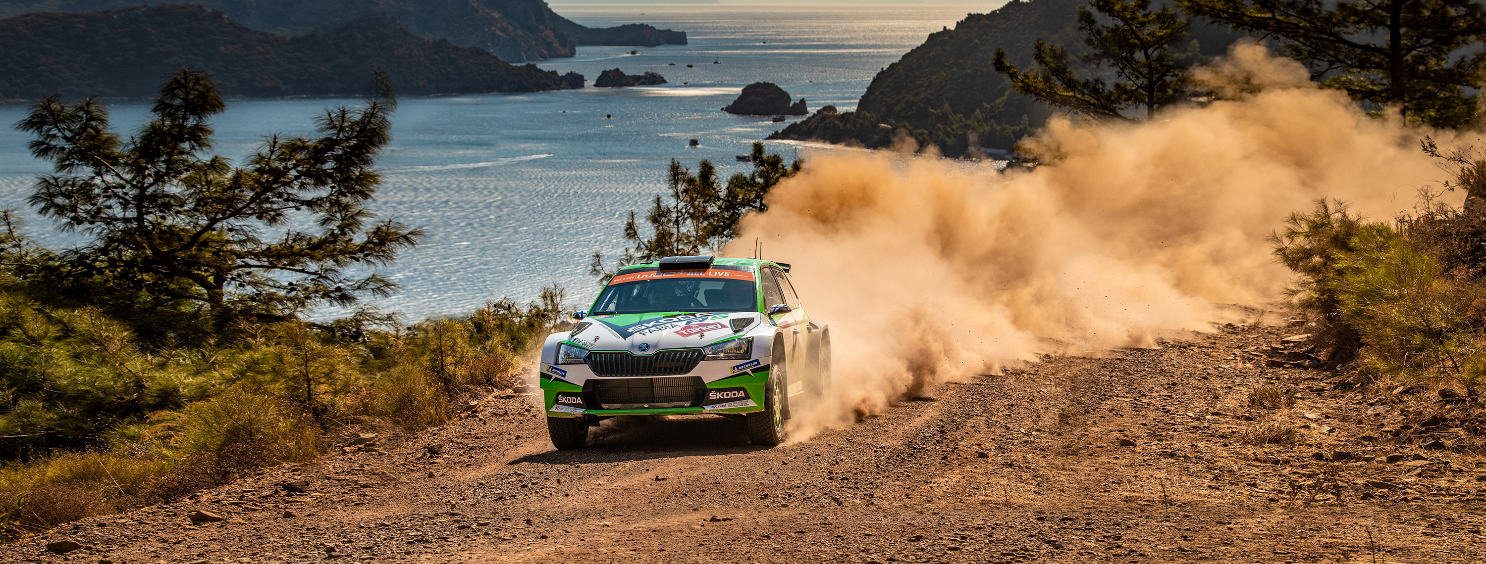 Relive the 2019 championship, Rally season highlights, Thrilling action, Exciting moments, 3000x1140 Dual Screen Desktop