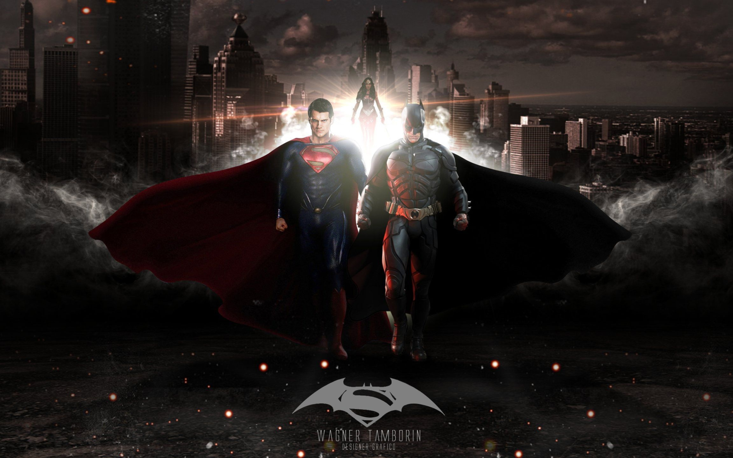 Batman and Superman, Dynamic duo, Superhero alliance, Epic battle, 2560x1600 HD Desktop
