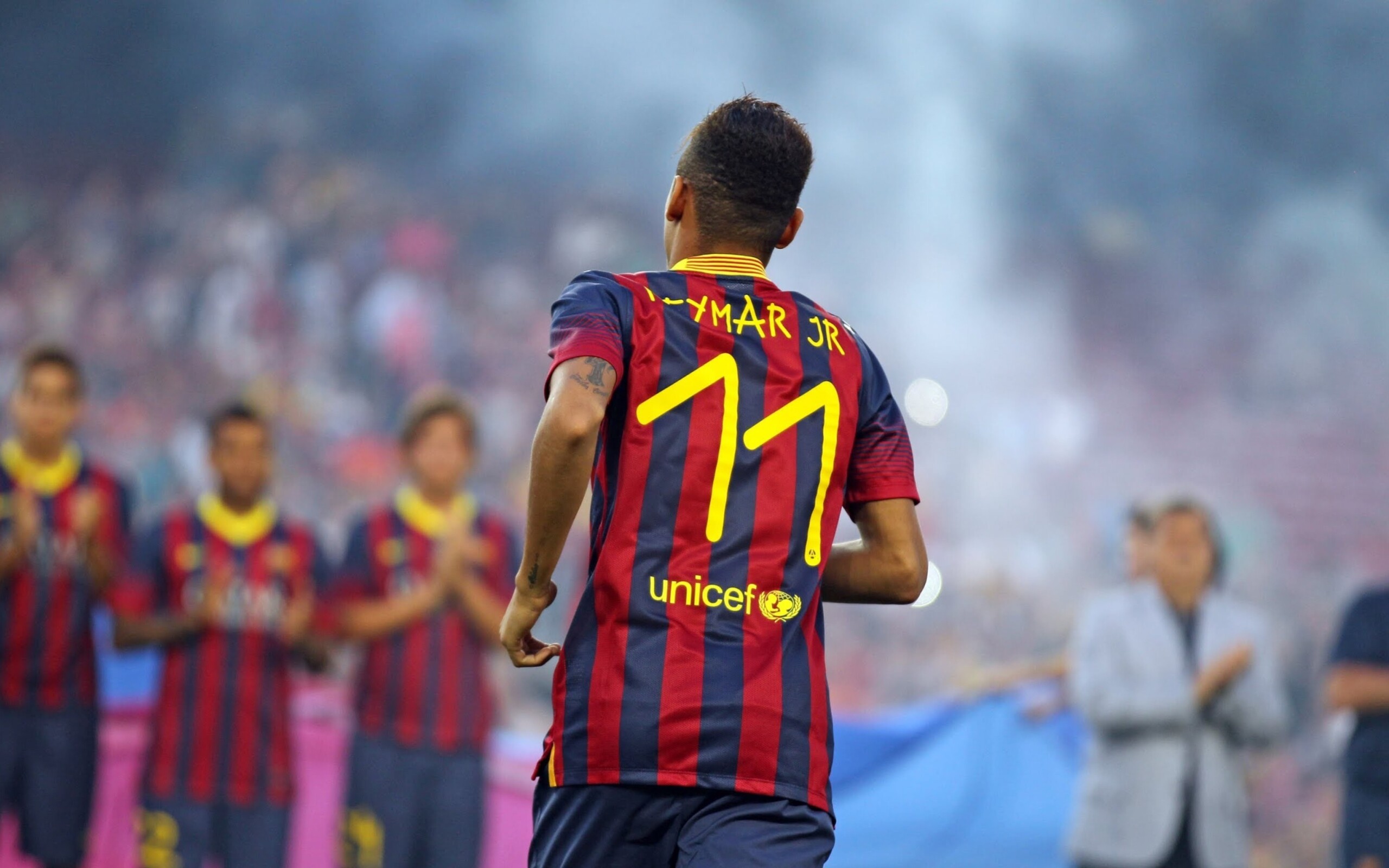 FC Barcelona: Neymar, One of the greatest Brazilian footballers of all time. 2560x1600 HD Wallpaper.