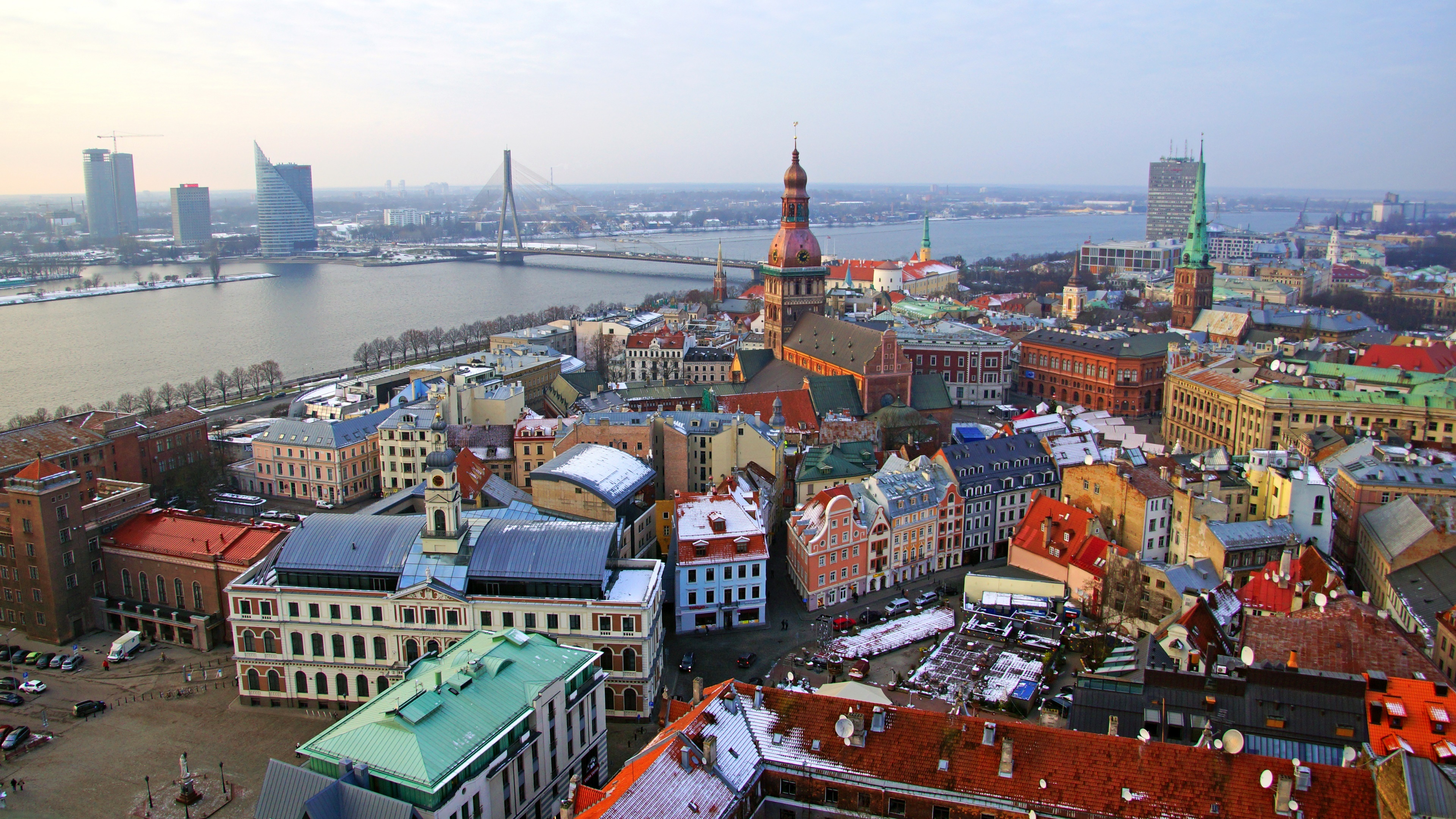 Riga, Latvia, Travels, Beautiful cityscape, 3840x2160 4K Desktop
