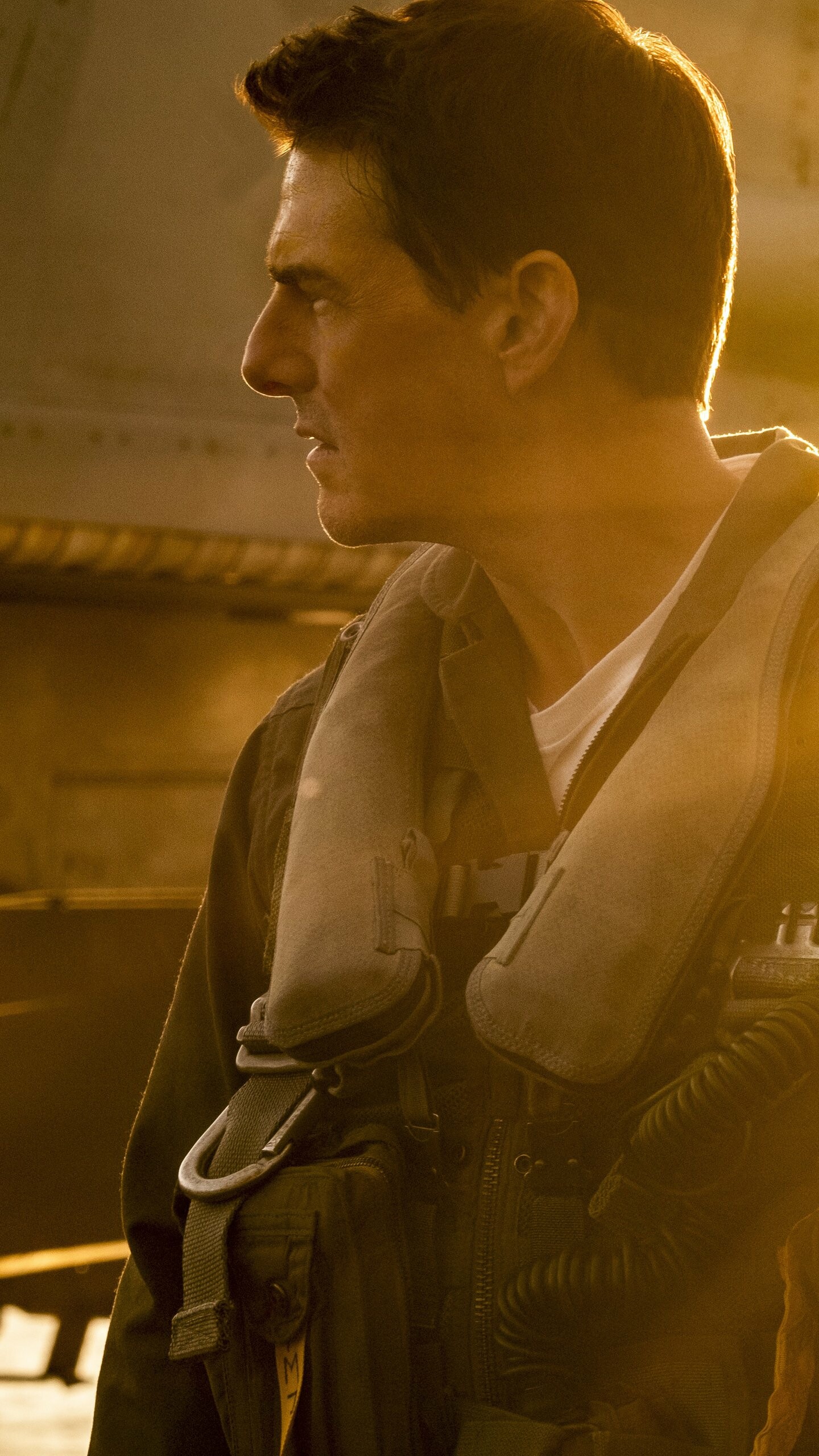 Top Gun: Maverick: Val Kilmer as Admiral Tom “Iceman” Kazansky, Tom Cruise as Captain Pete Mitchell. 1440x2560 HD Wallpaper.