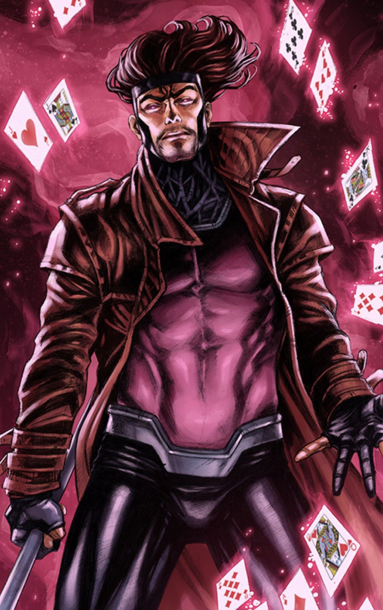 Gambit, Marvel Comics, Charming anti-hero, Thieves' Guild, 1260x2000 HD Handy