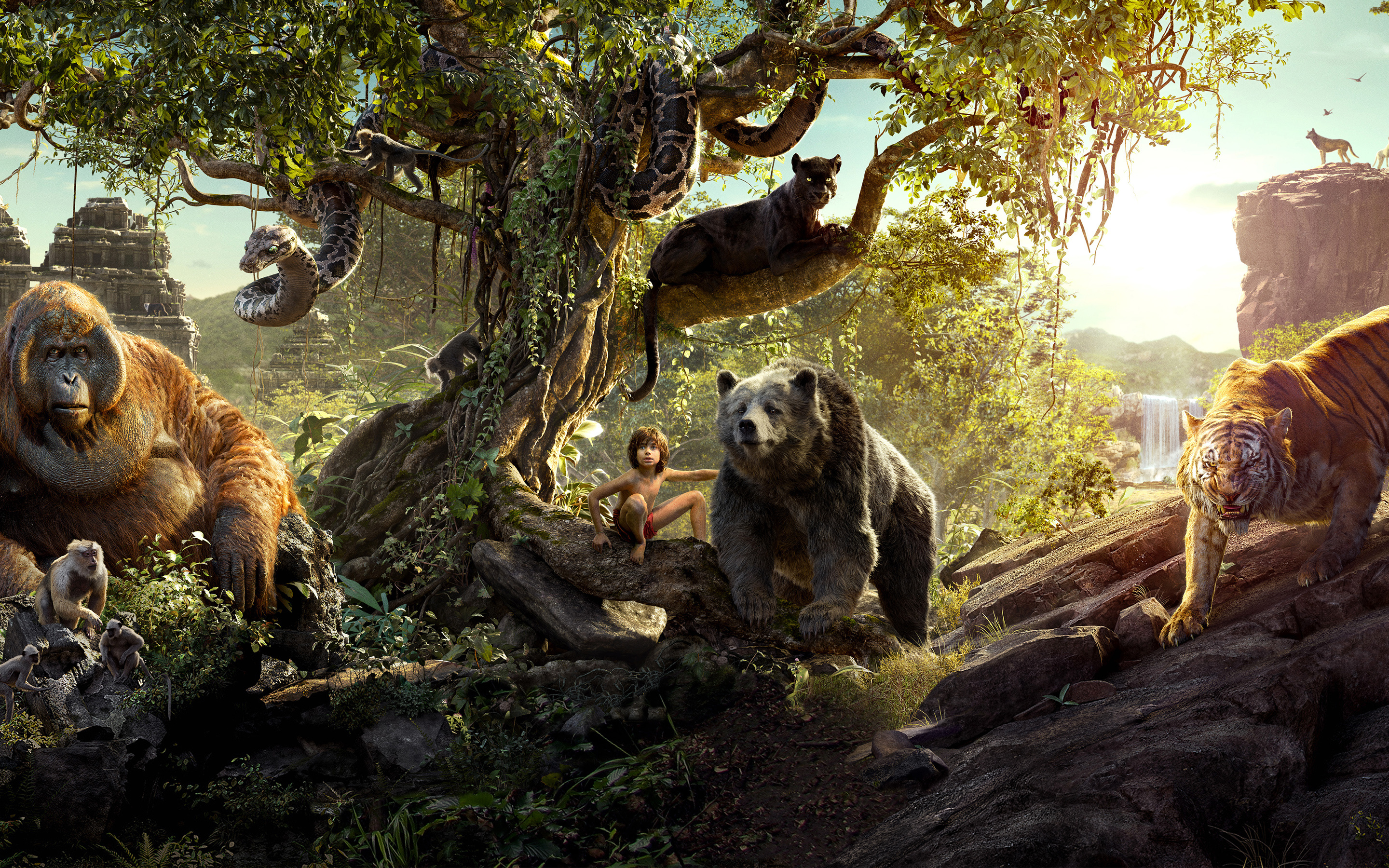 The Jungle Book movie, 4K wallpapers, Stunning visuals, Epic adventure, 2880x1800 HD Desktop