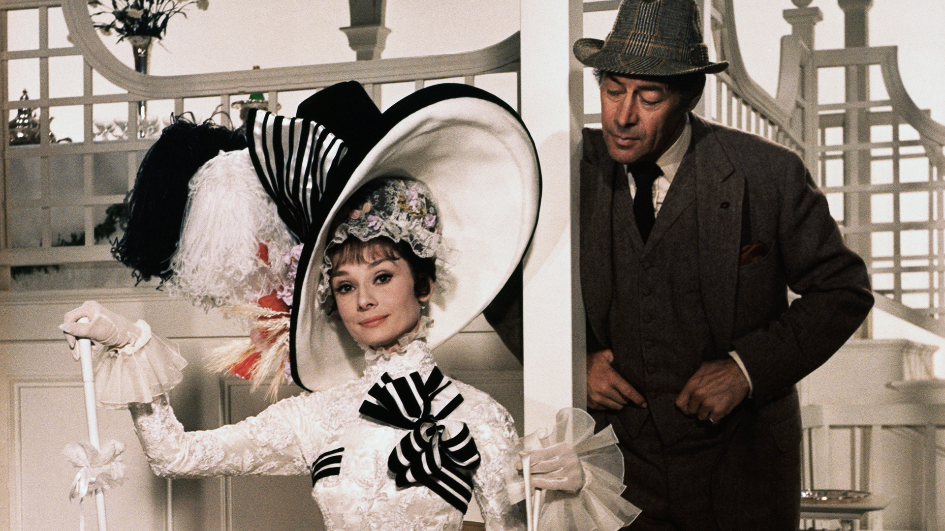 My Fair Lady, 1960s masterpiece, Rex Harrison, Enchanting romance, 1920x1080 Full HD Desktop
