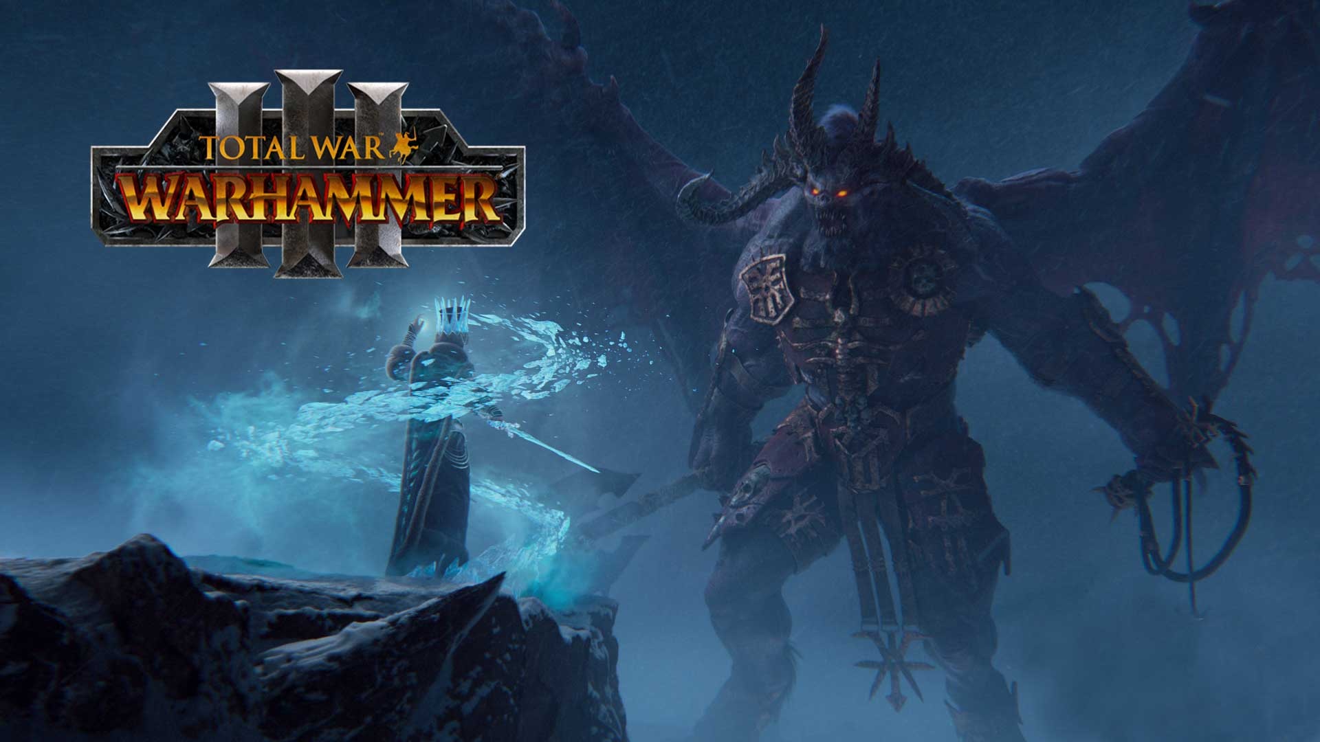 Total War: Warhammer III: The game released on February 17, 2022, Creative Assembly. 1920x1080 Full HD Background.