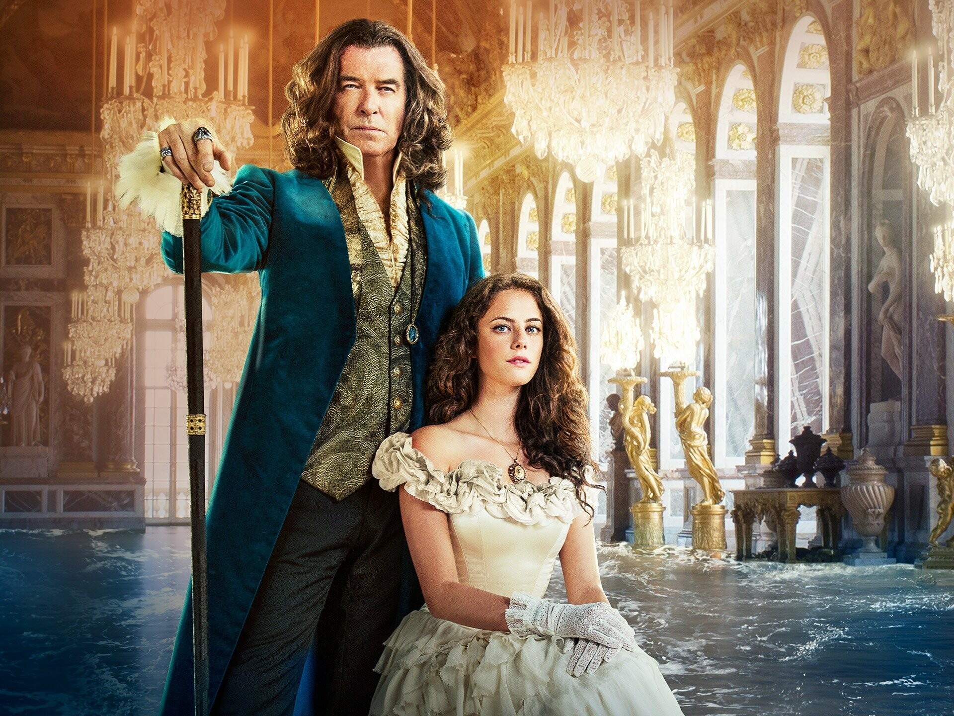 The King's Daughter (2022): A romantic adventure-fantasy set in the real-life court of France's King Louis XIV. 1920x1440 HD Background.