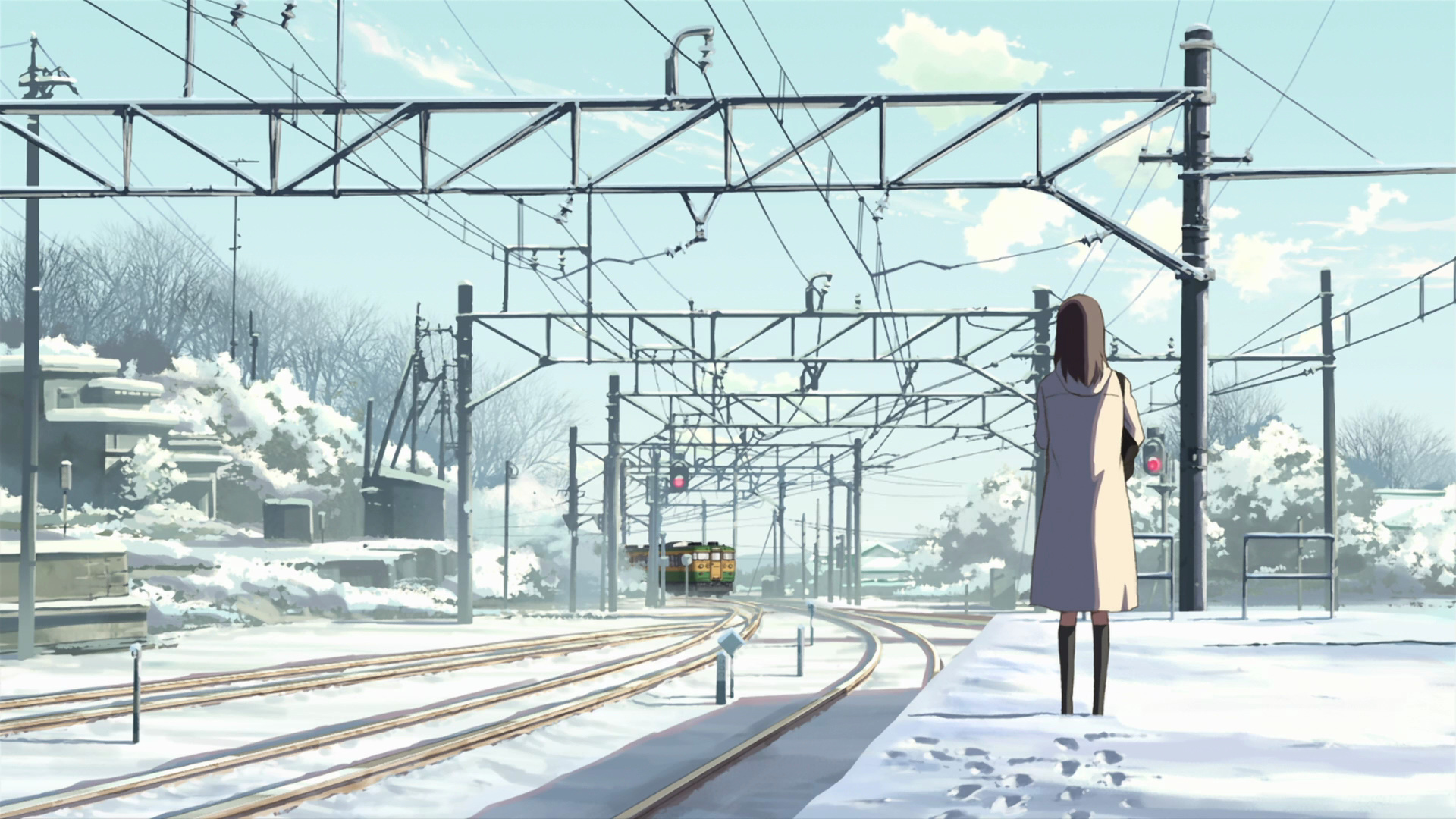 Makoto Shinkai Anime, 5 Centimeters per Second, Key Visual, Release Date, 1920x1080 Full HD Desktop