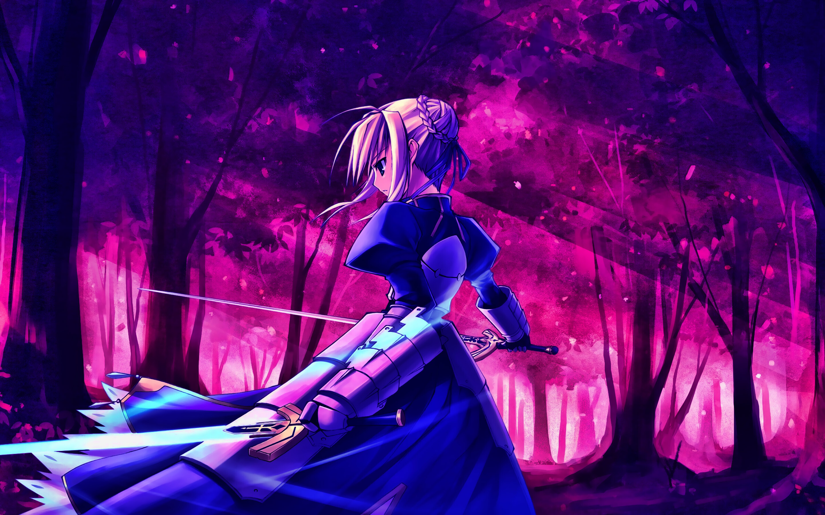 Fate/stay night: Heaven's Feel: Saber, Protagonist, Type-Moon, Manga. 2880x1800 HD Background.
