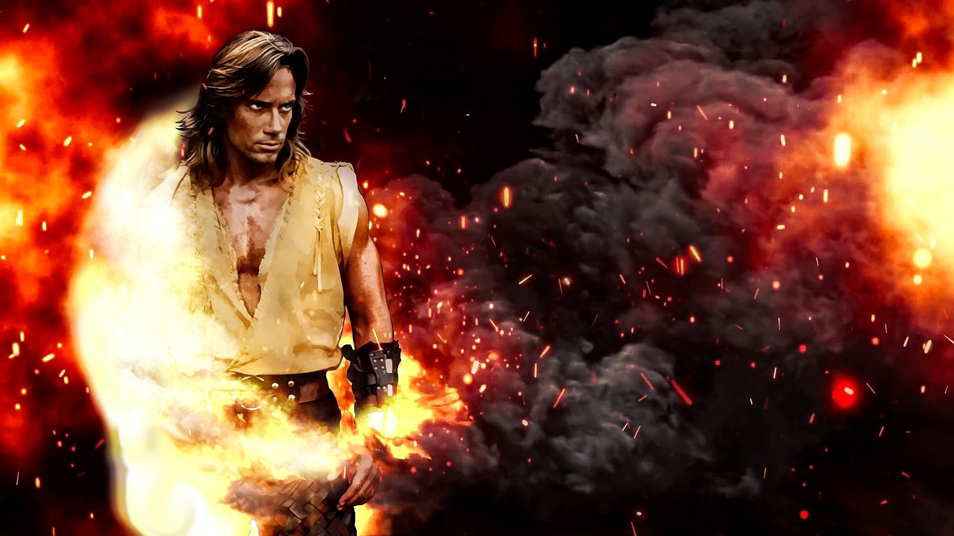Hercules: The Legendary Journeys (TV Series): Kevin Sorbo as the leading character, Created by Christian Williams. 1920x1080 Full HD Wallpaper.