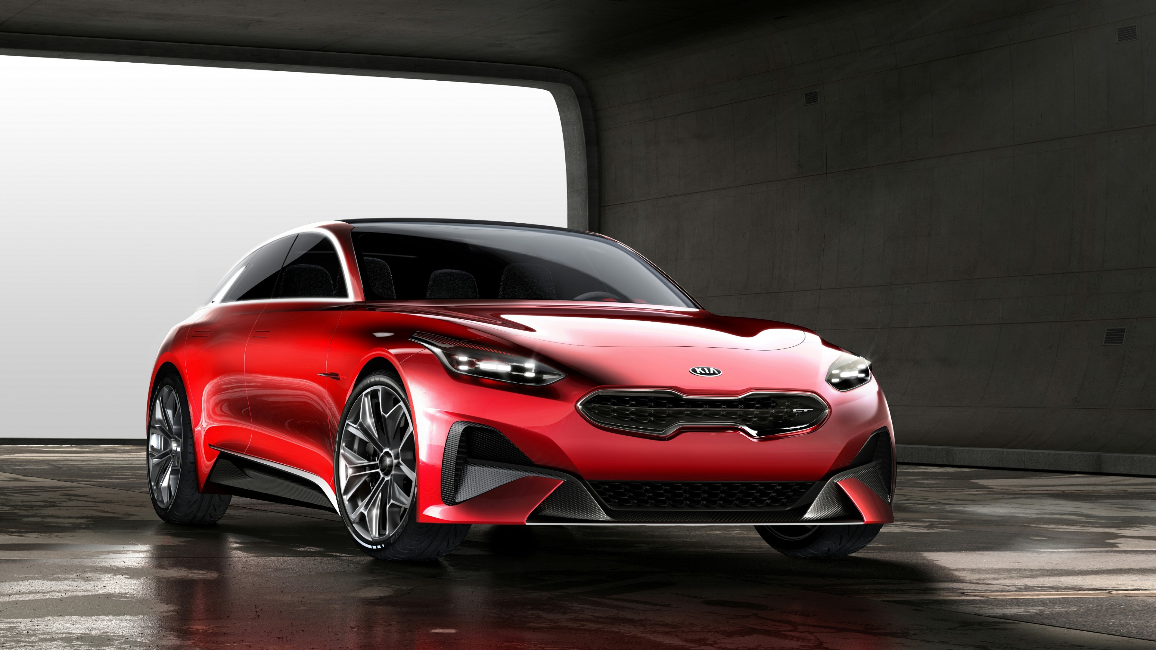 Kia GT Concept, Futuristic design, Korean automotive excellence, Unparalleled performance, 3840x2160 4K Desktop
