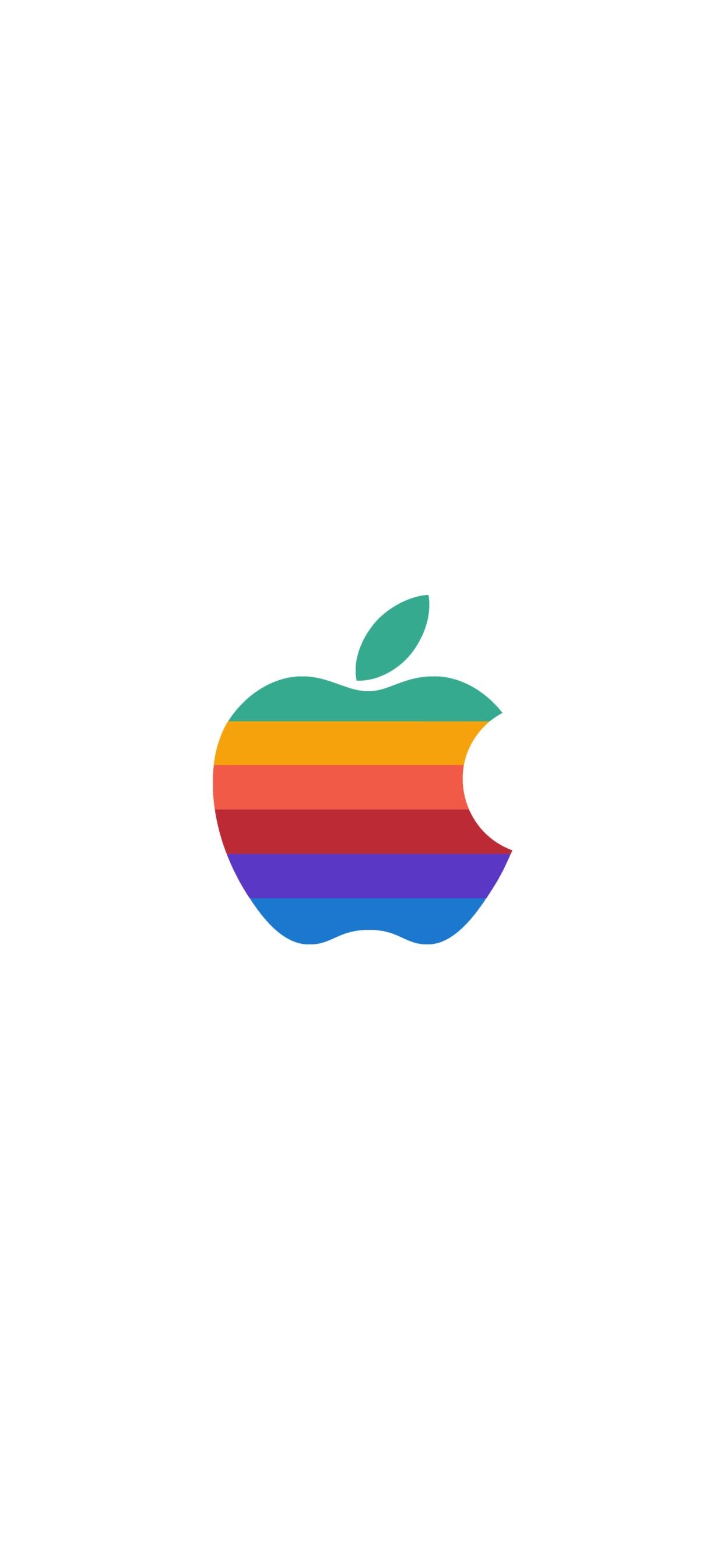 Sleek iMac logo, Apple's vibrant symbol, Rainbow-colored wonder, Mac love, 1250x2690 HD Phone
