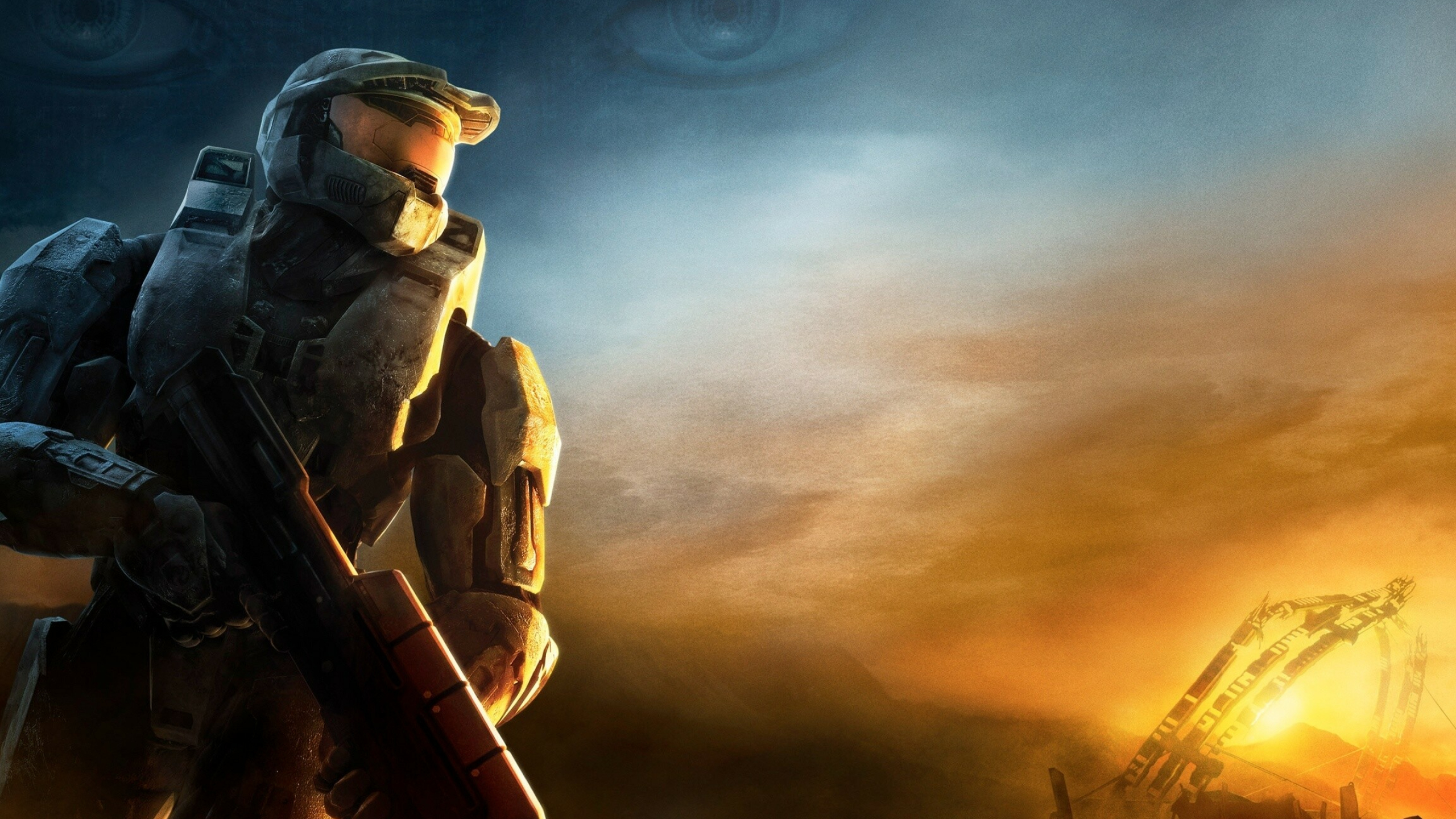 Halo: In the Forerunner-Precursor war, the Forerunners destroyed their creators. 2560x1440 HD Wallpaper.