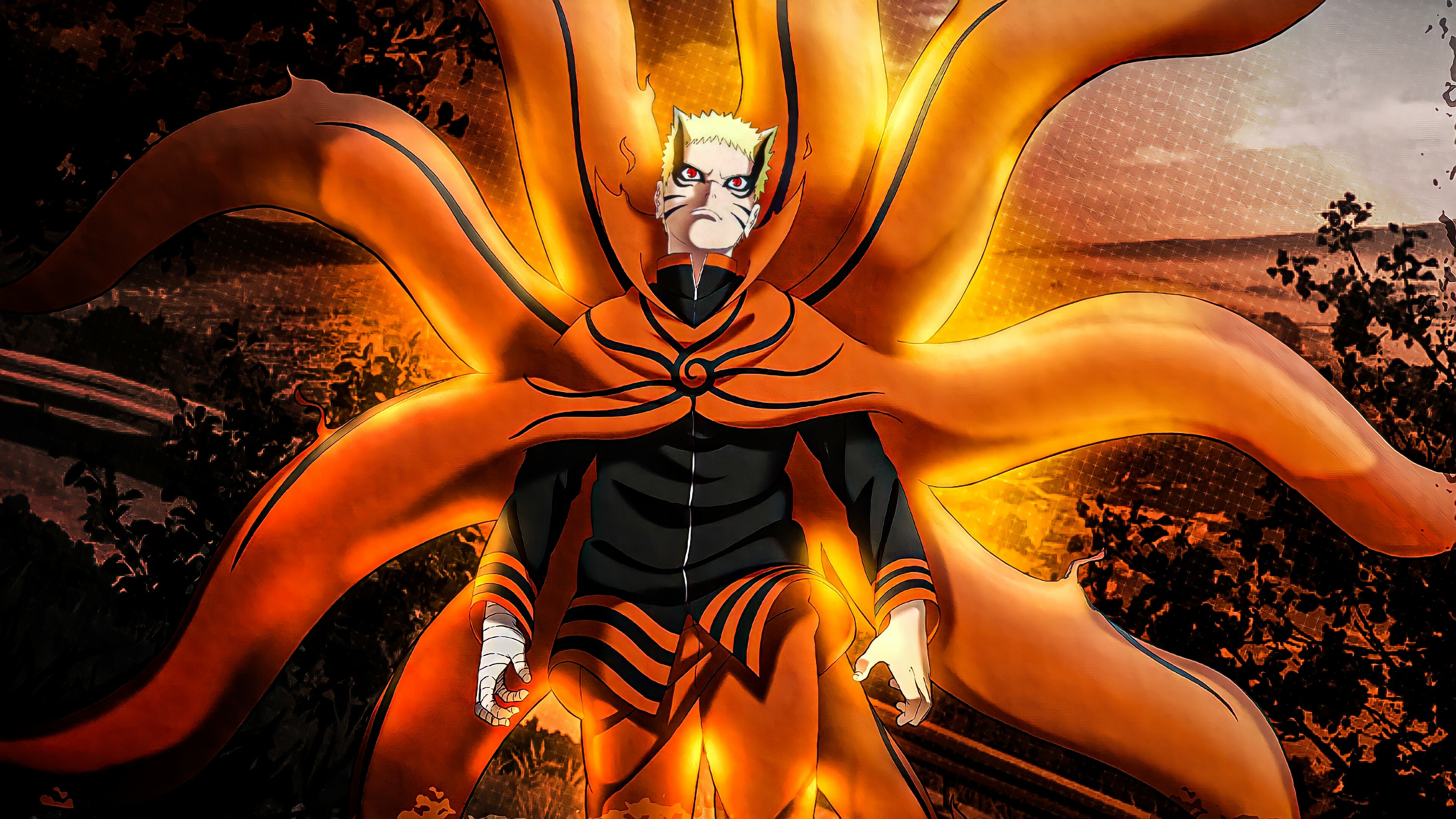 Naruto: Japanese manga, Originally published in print from 1999 to 2014. 3840x2160 4K Background.