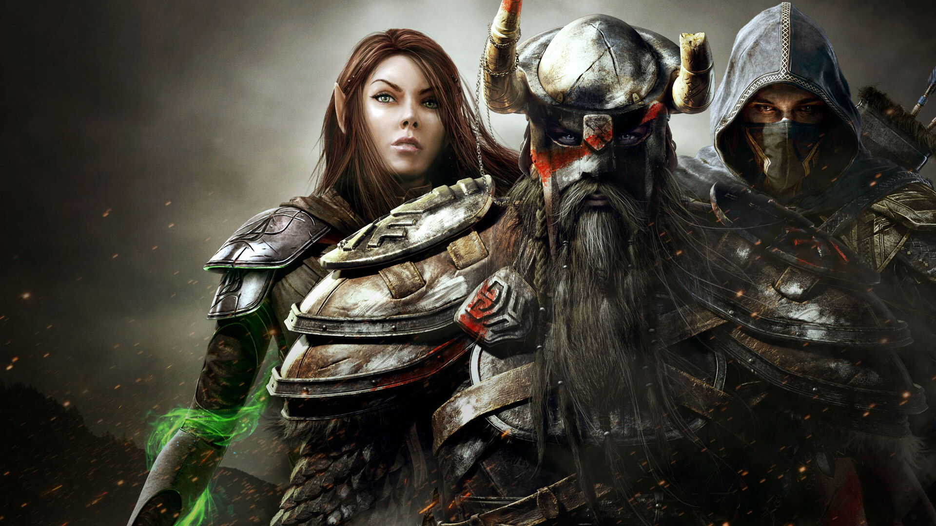 The Elder Scrolls: The award-winning online multiplayer RPG, The latest chapter. 1920x1080 Full HD Background.
