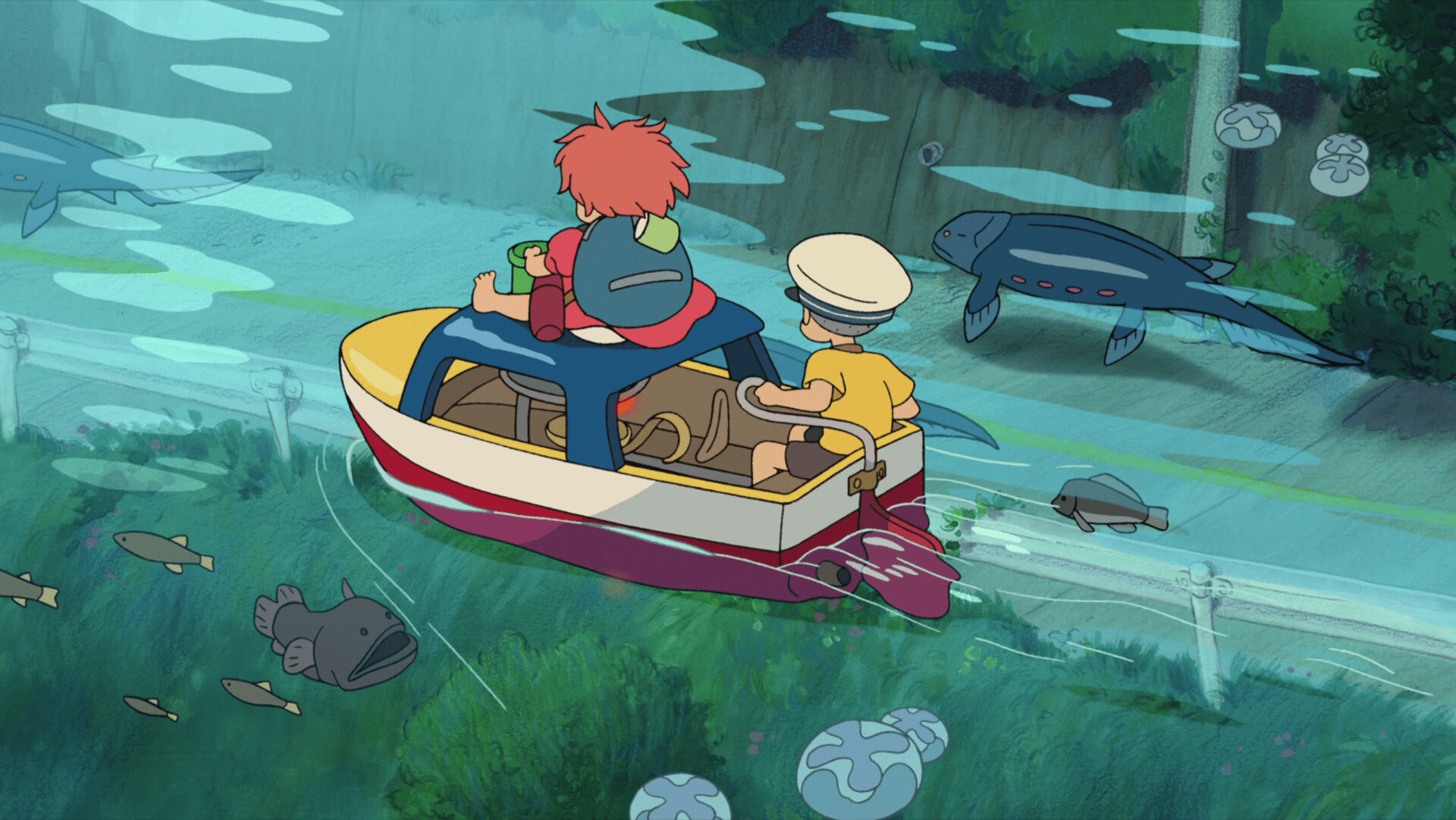 Ponyo: Hayao Miyazaki's most criticized animated feature. 1920x1090 HD Background.