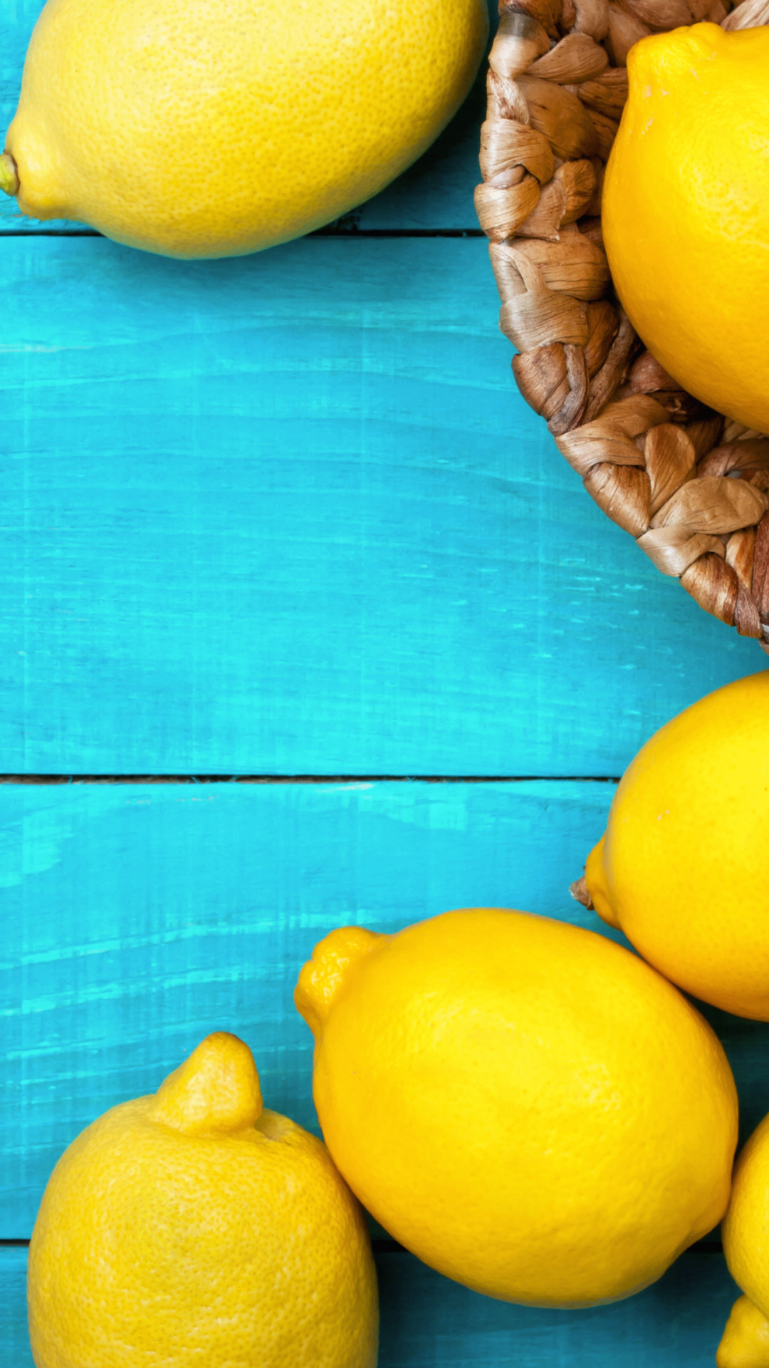 Lemon: An oval-shaped fruit that belong in the citrus family. 1080x1920 Full HD Wallpaper.