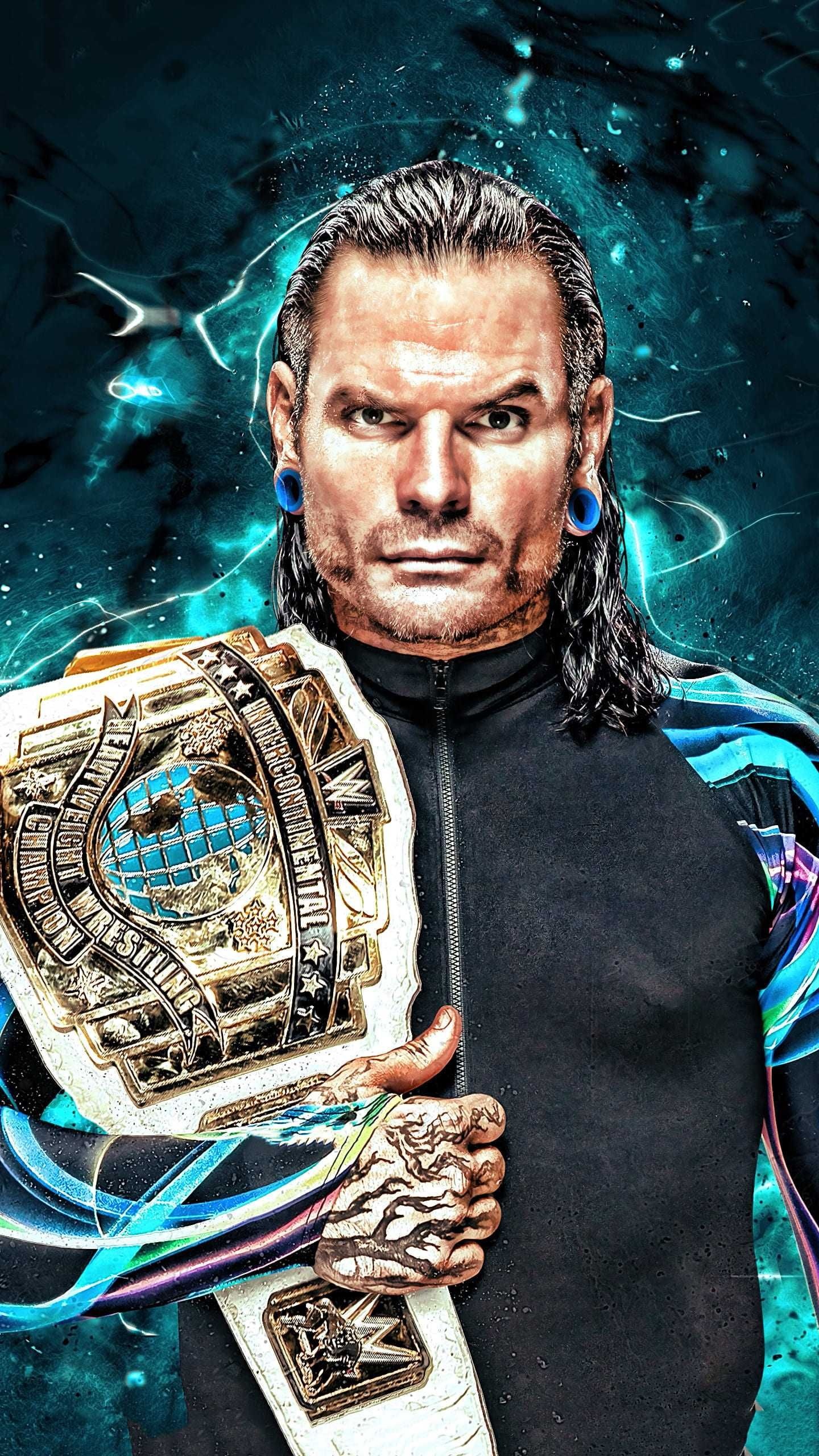 Jeff Hardy, iPhone wallpaper, WWE superstar, Iconic wrestler, 1440x2560 HD Handy