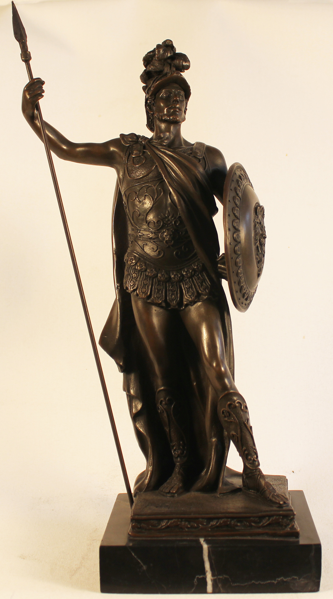 Bronze, Roman soldier statue, 1100x1980 HD Phone