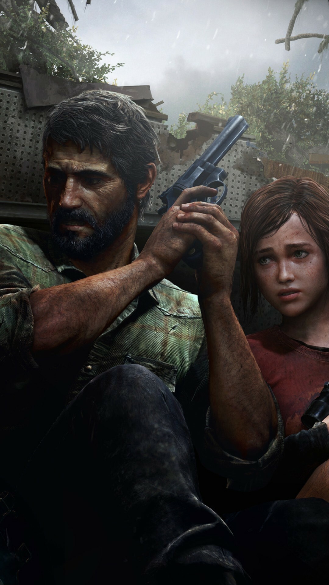 The Last of Us: Action-adventure game, Joel, Ellie, Published by Sony Computer Entertainment. 1080x1920 Full HD Background.