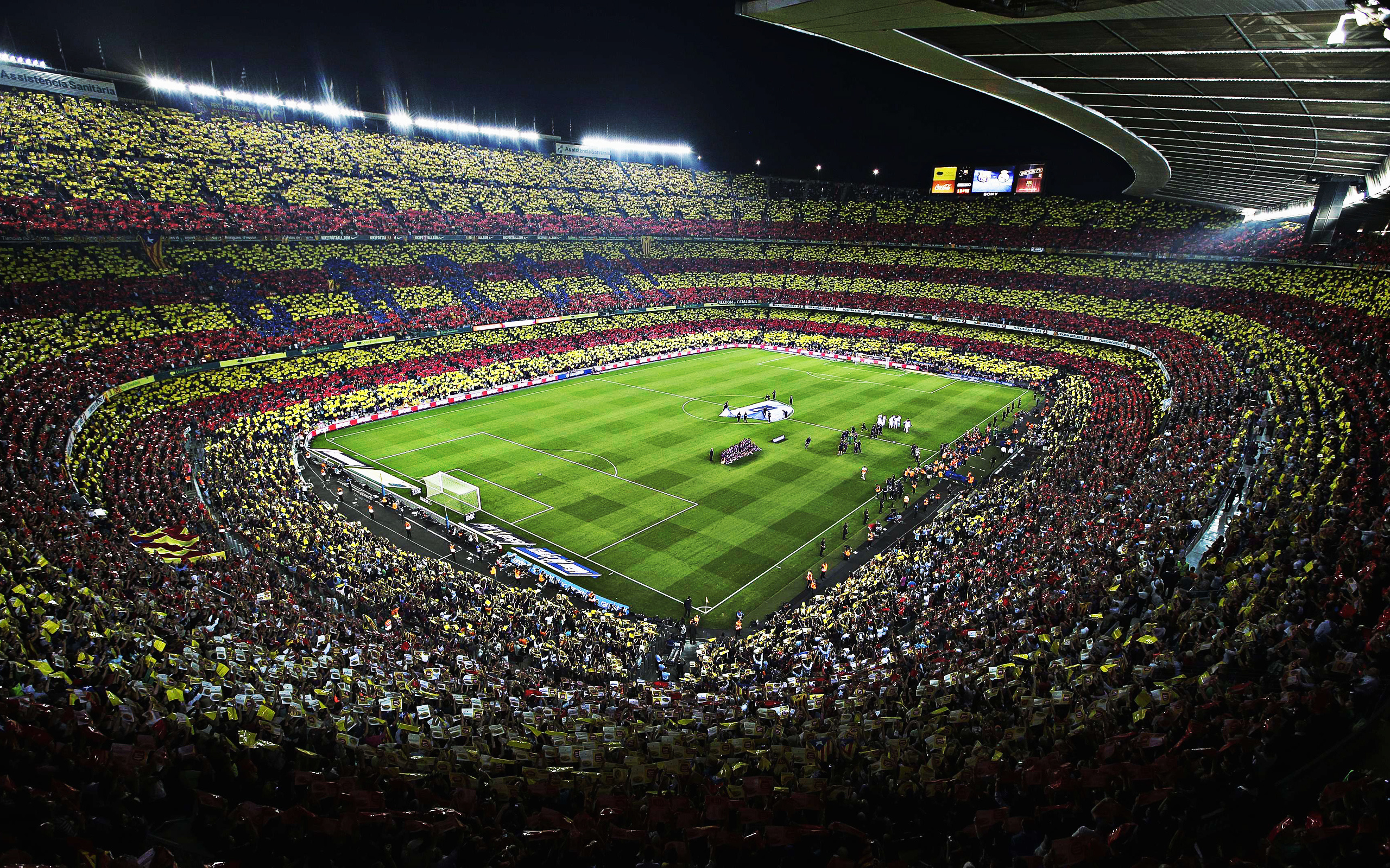Camp Nou Stadium, Barcelona, Creative design, La Liga, 2560x1600 HD Desktop