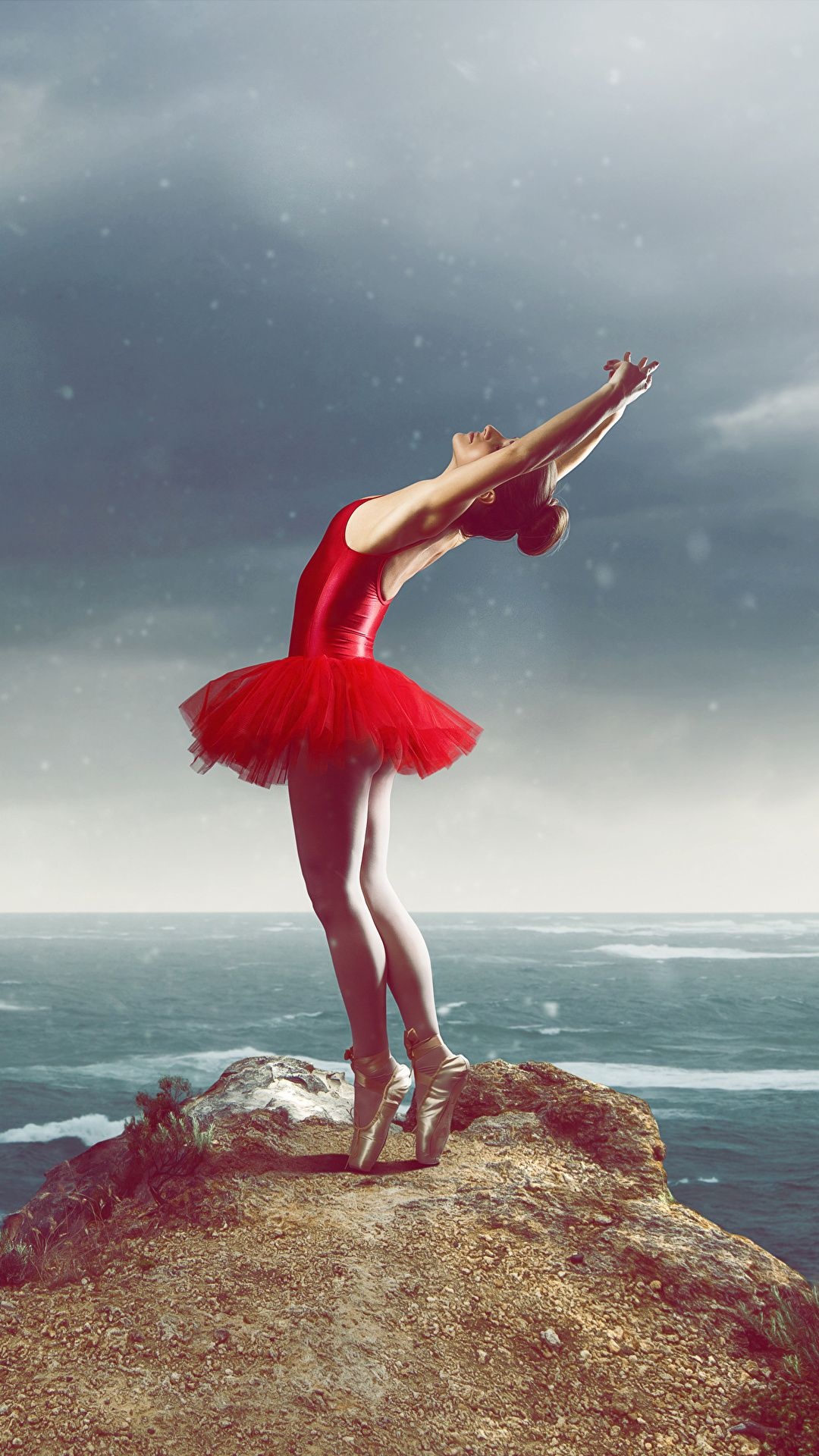 Ballet: An art form created by the movement of the human body, Tutu. 1080x1920 Full HD Background.