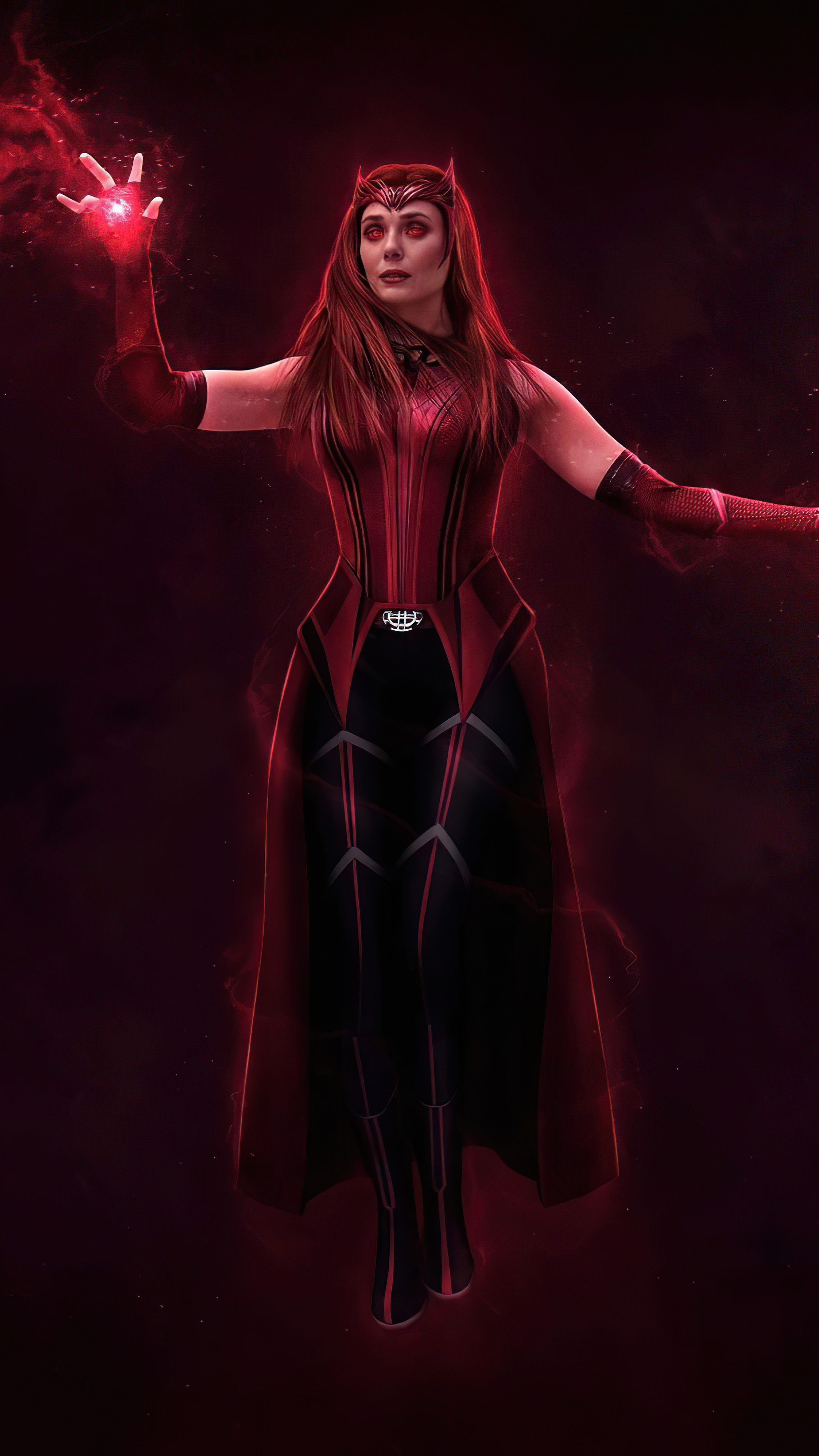 Scarlet Witch, Switched back wallpaper, Sony Xperia X wallpapers, Premium quality, 2160x3840 4K Handy