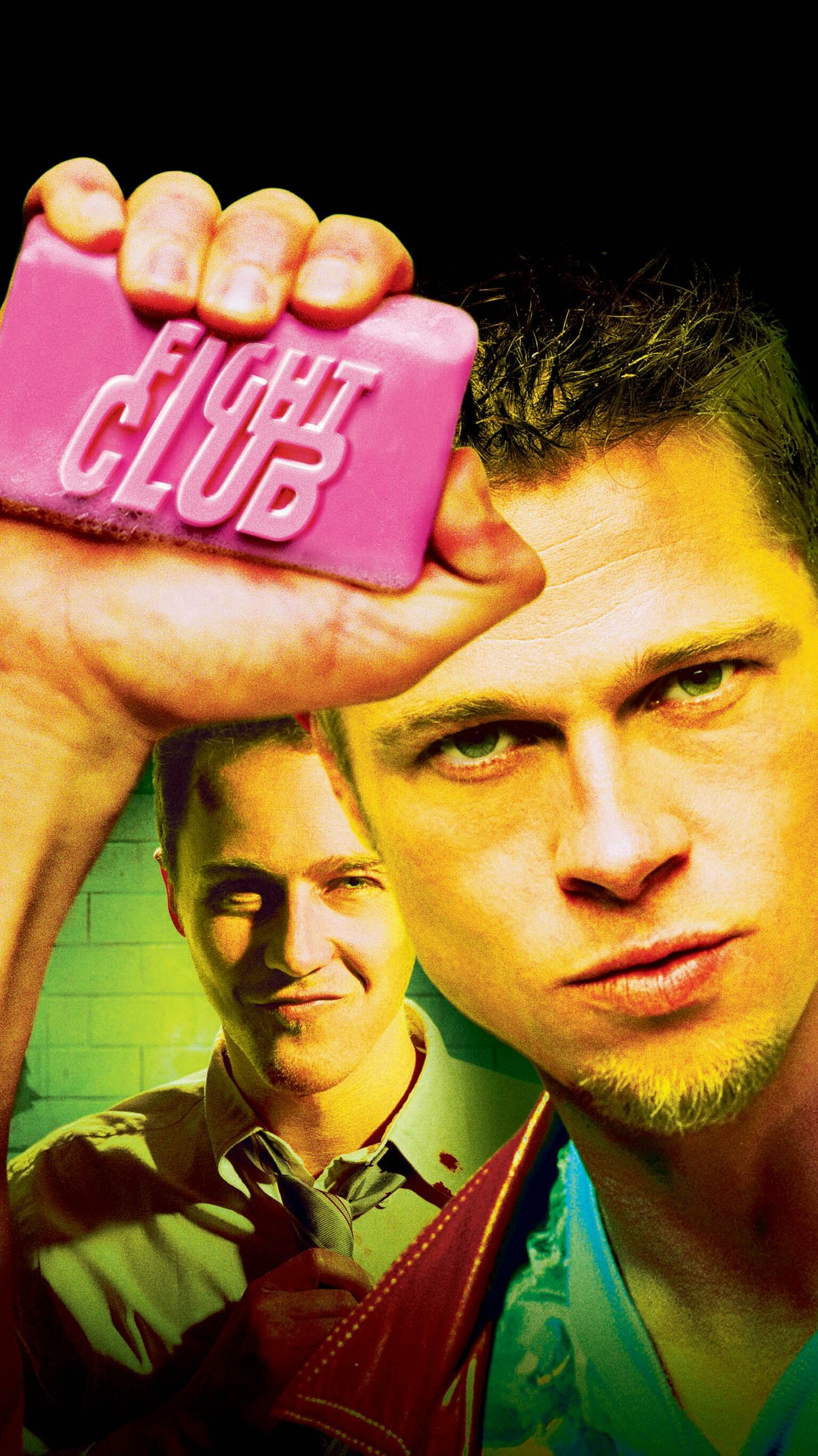 Fight Club: A 1999 American film directed by David Fincher. 1540x2740 HD Background.