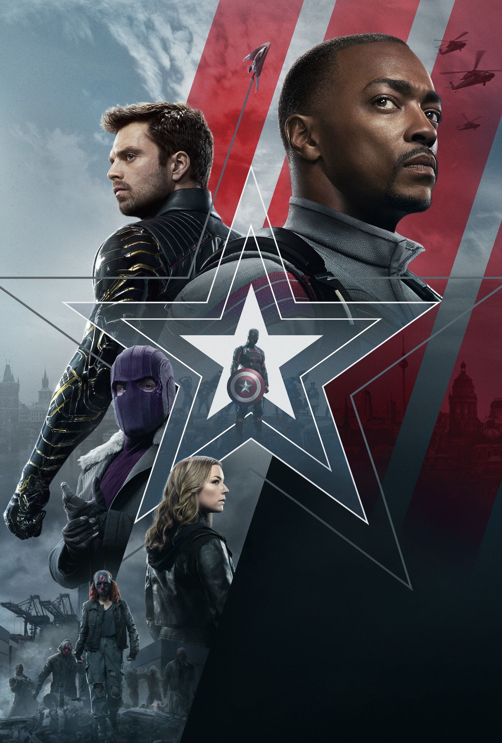 The Falcon and the Winter Soldier, WallpaperDB, Marvel TV series, Sam Wilson, 1690x2500 HD Phone