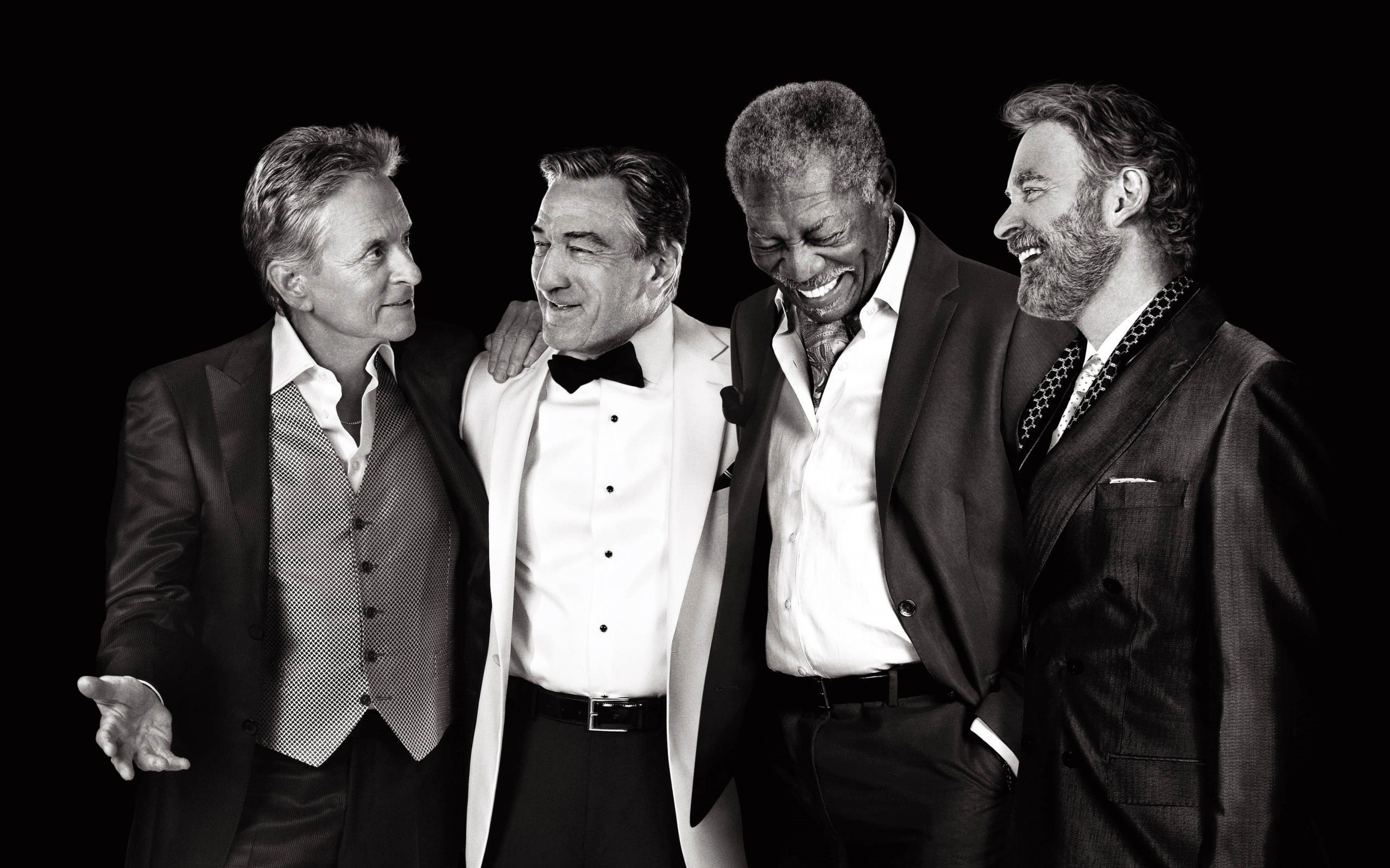 Morgan Freeman, Michael Douglas, Kevin Kline, Talented actors, 2560x1600 HD Desktop