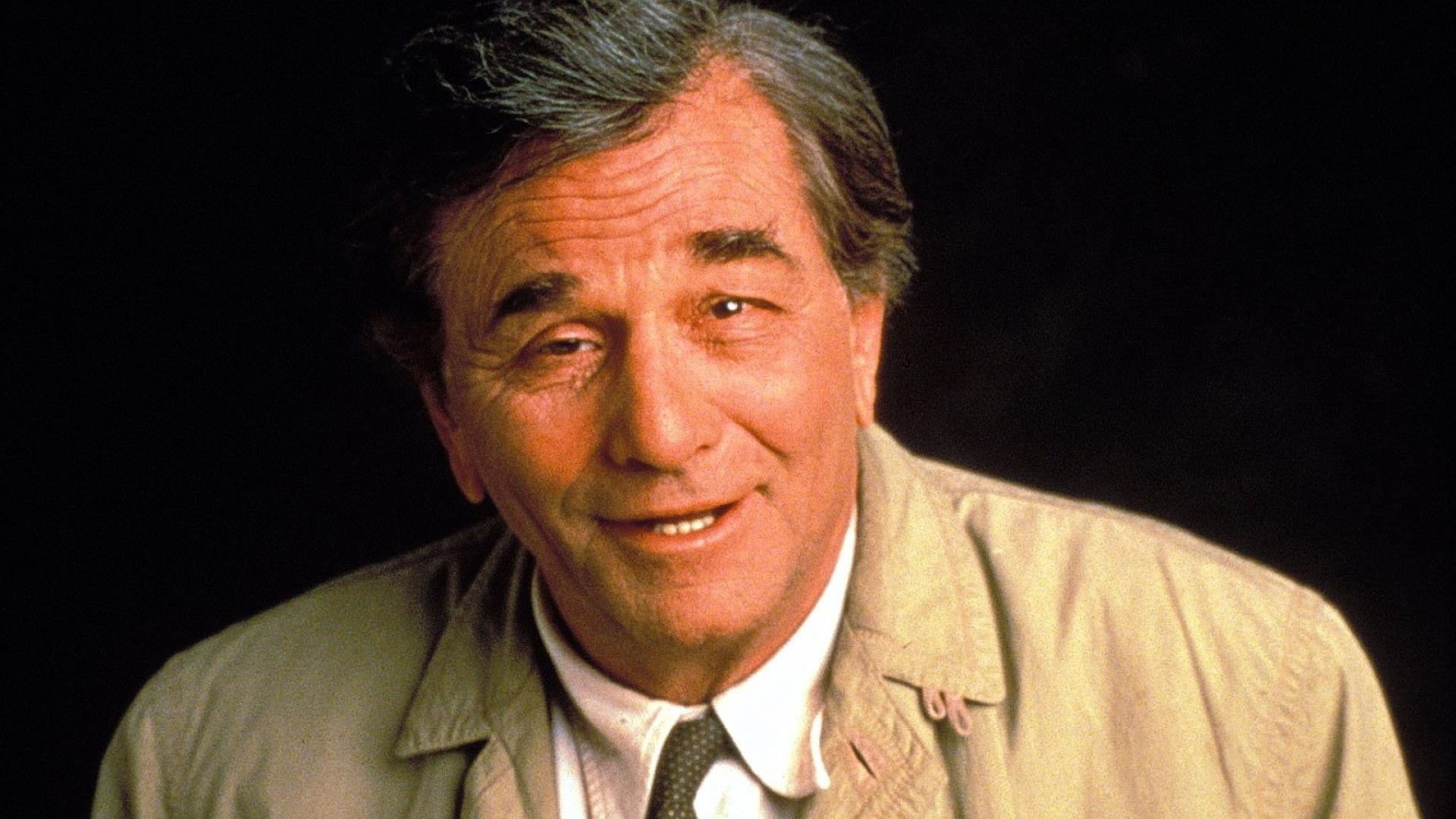 Peter Falk: A long-running series, Oscar Nominee, A character, Los Angeles police detective Lt. Columbo. 1920x1080 Full HD Wallpaper.