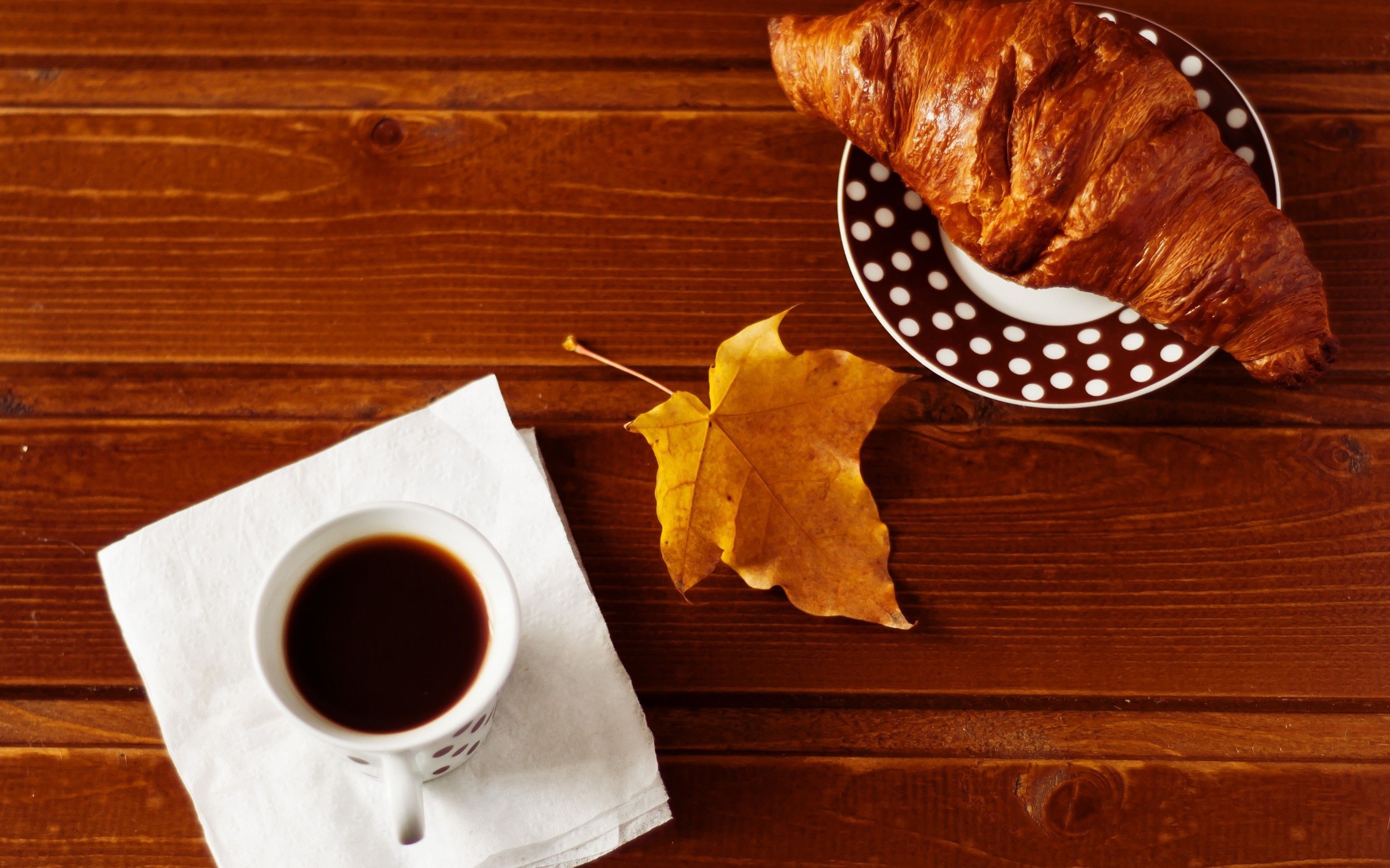 Croissant: A common part of a continental breakfast in Europe. 2880x1800 HD Wallpaper.