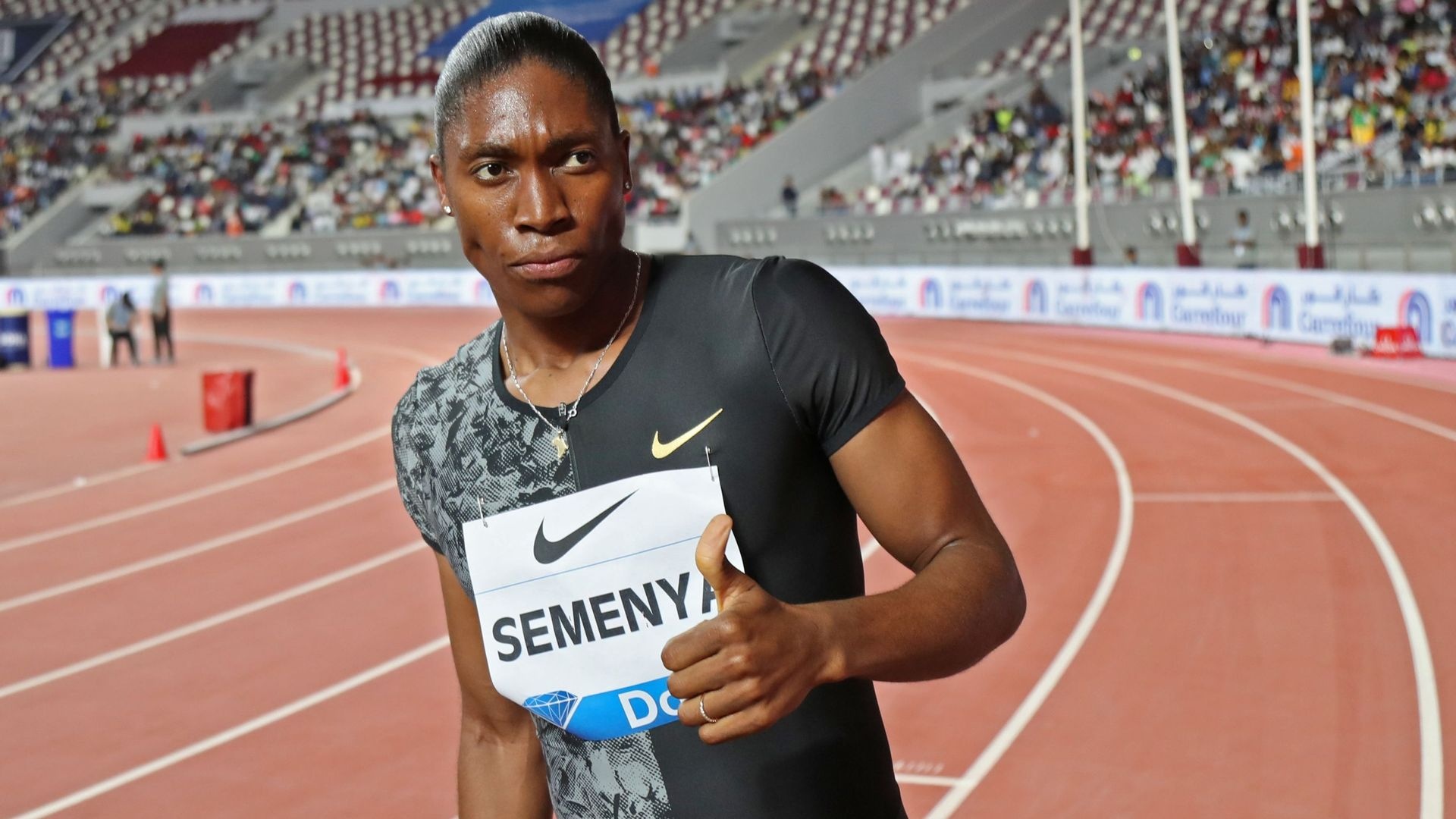 Caster Semenya, 3000m race, Stanford, Athletics, 1920x1080 Full HD Desktop