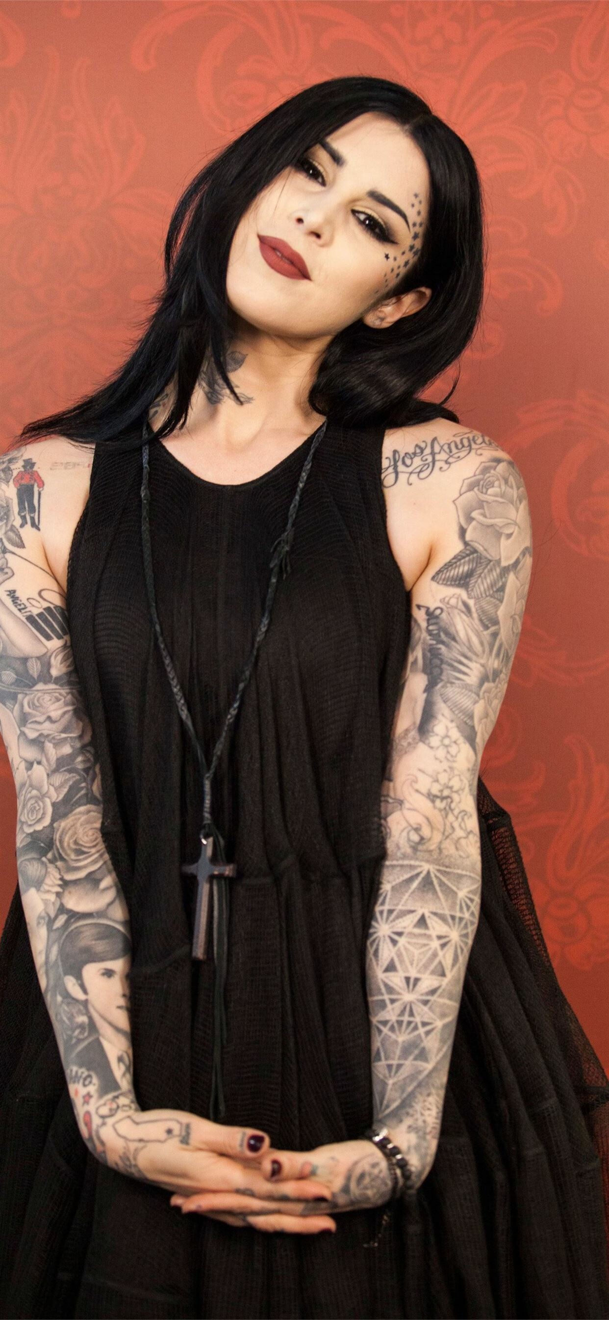 Kat Von D, iPhone wallpapers, Personalized visuals, Custom look, 1250x2690 HD Phone