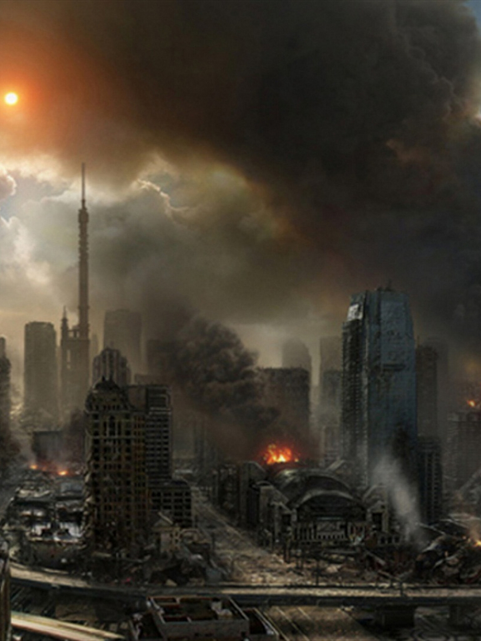 Post-apocalypse: Doomsday, Destroying the world, Decay. 1540x2050 HD Wallpaper.