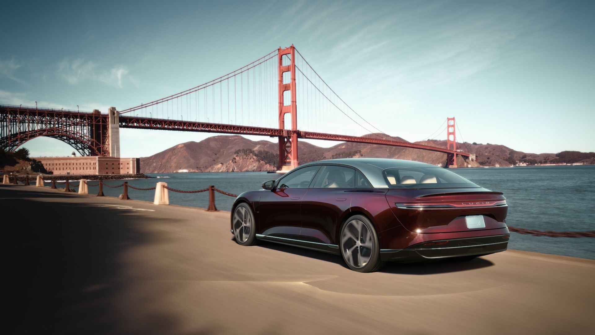 Lucid Motors Auto, Luxury electric car, Next-level performance, Sustainable mobility, 1920x1080 Full HD Desktop